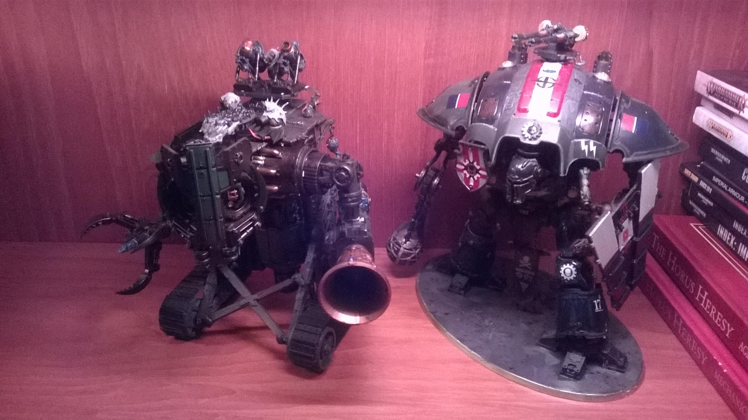 Doom, Imperial Knight, Kitbash, Knights, Mech, Mecha, Size Comparison, Skaven, Skryre, Verminlord