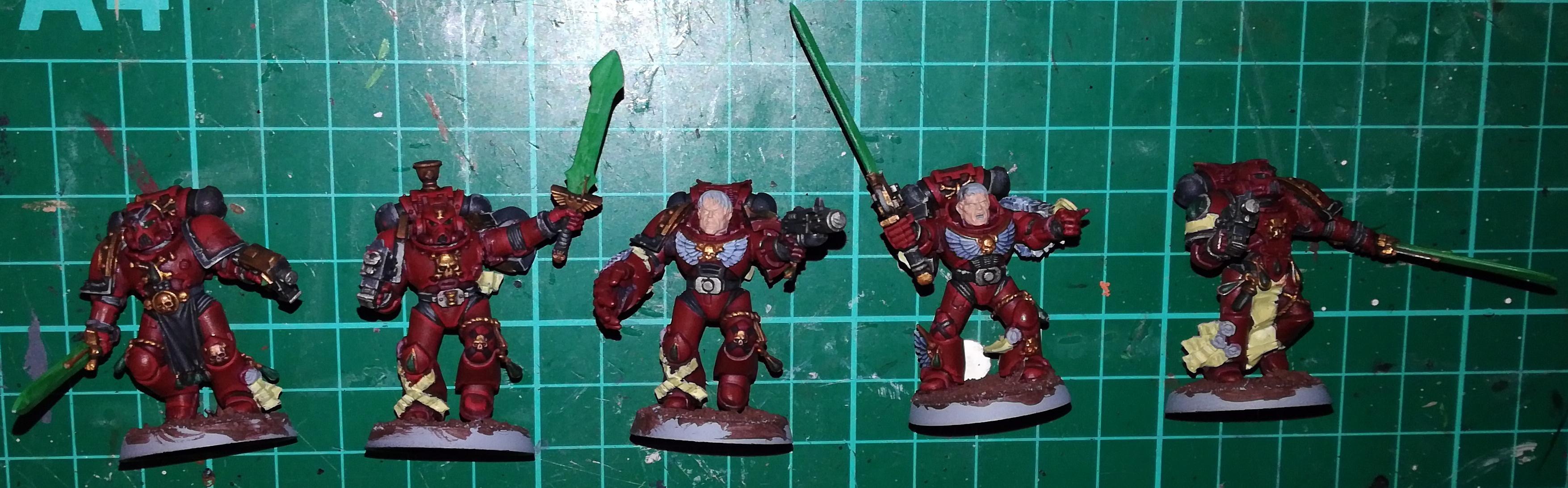 Knights Sanguine Space Marines Assault Veterans WIP