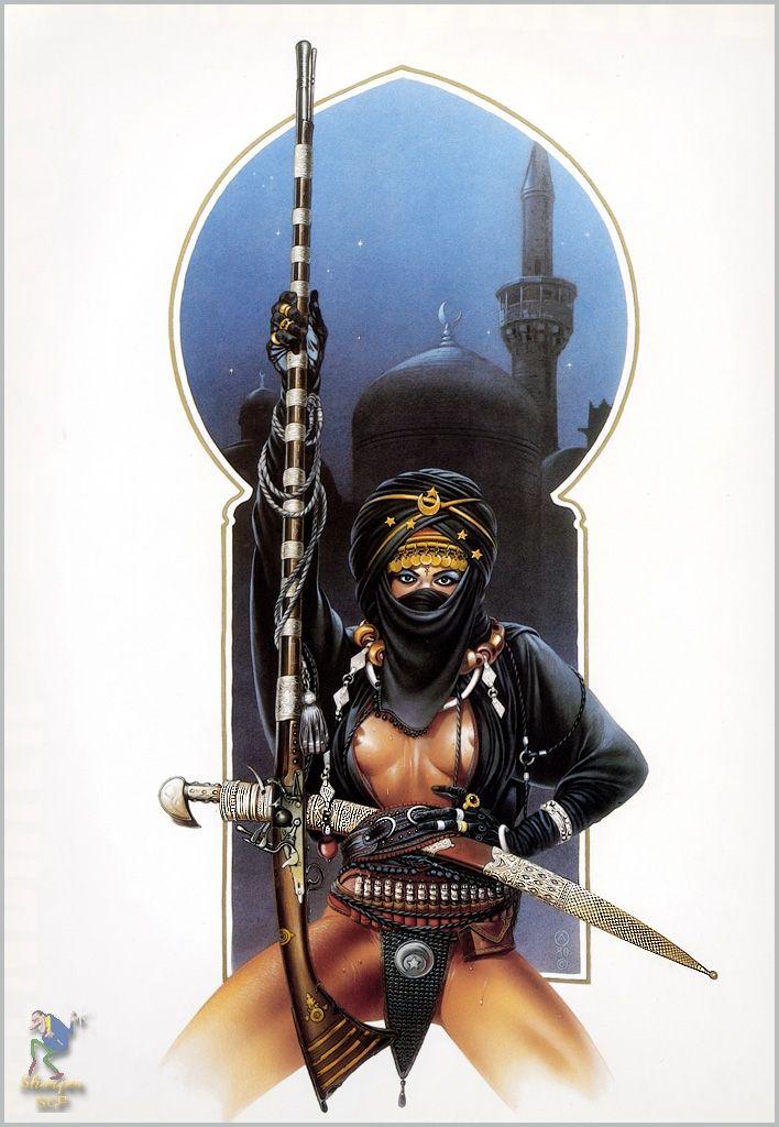 Nsfw, Chris Achilleos Harem Guard
