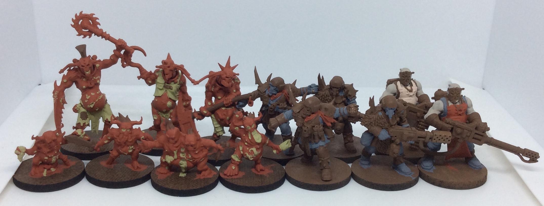 Chaos, Cultists, Gellerpox, Nurgling, Pox Walker, Warhammer 40,000, Work In Progress