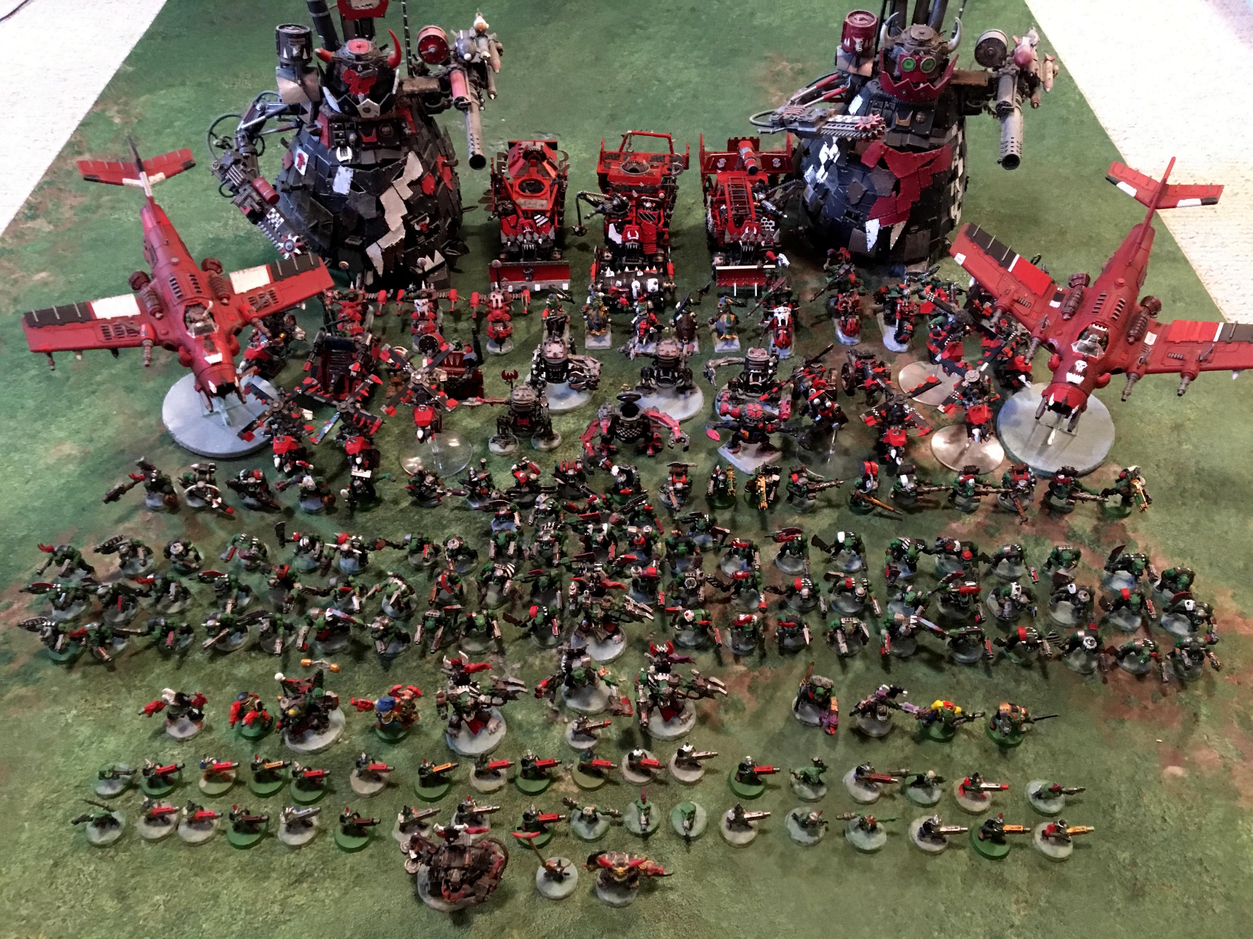 Army, Big, Goffs, Huge, Orks, Points, Waaagh, Warhammer 40,000, Warhammer Fantasy