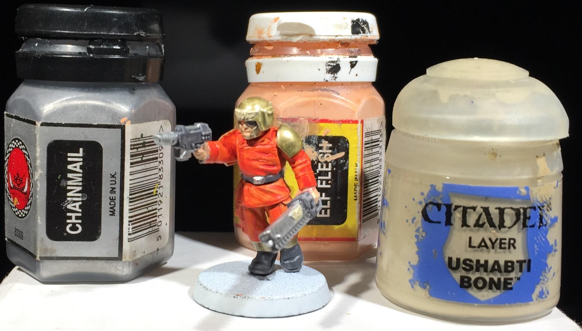 Crimson, Guardsmen, 5 - Chainmail, Elf, Uhsabti