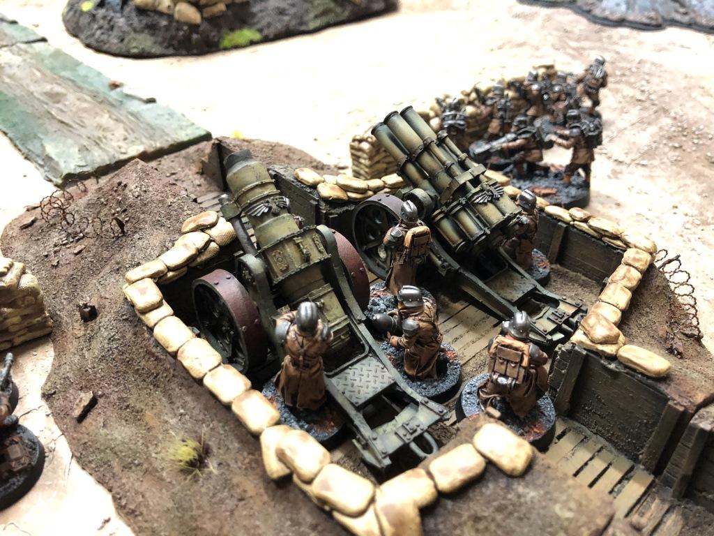 Artillery, Death Korps of Krieg, Imperial Guard, Terrain, Trench