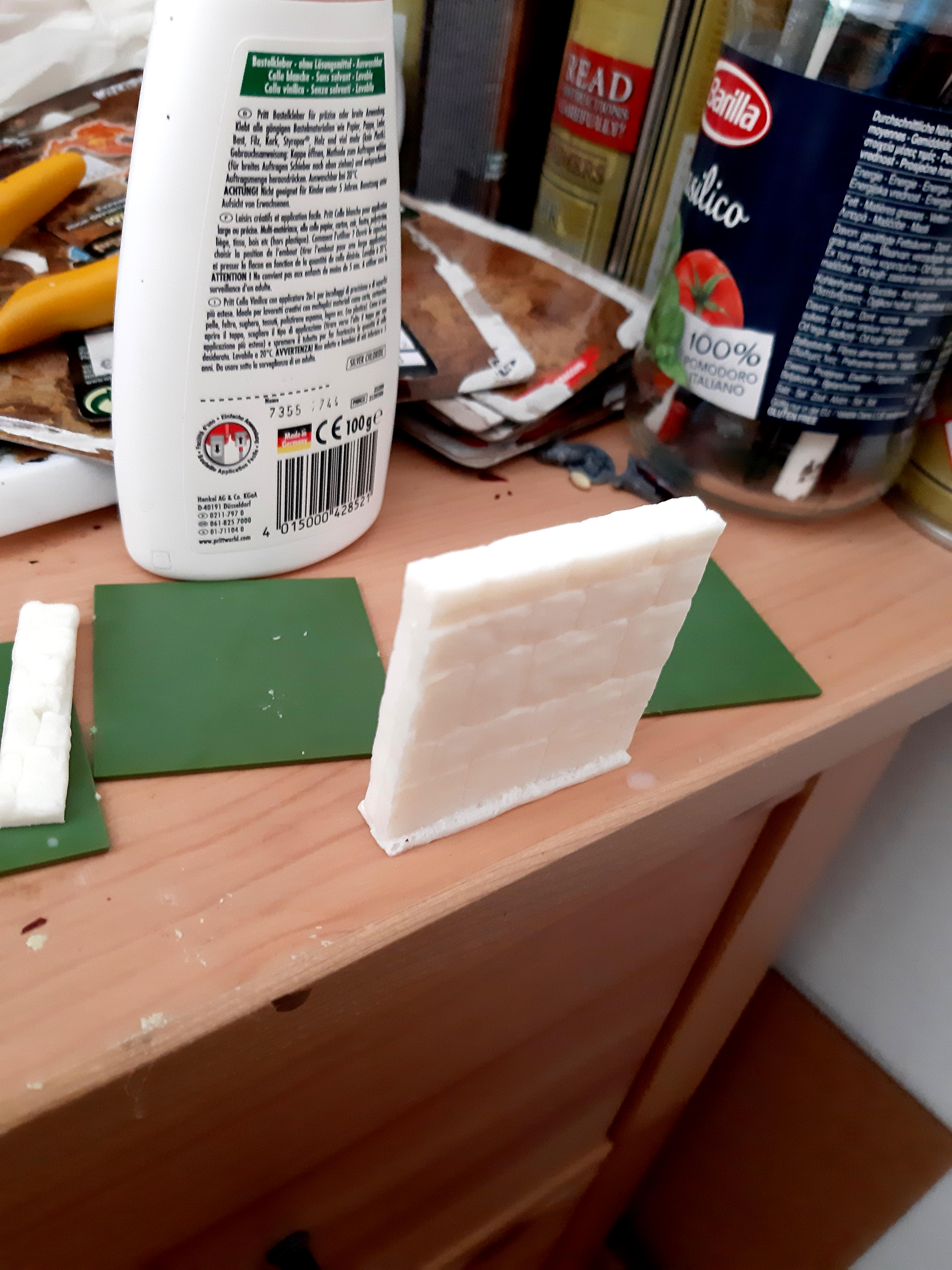 Wall stuck together