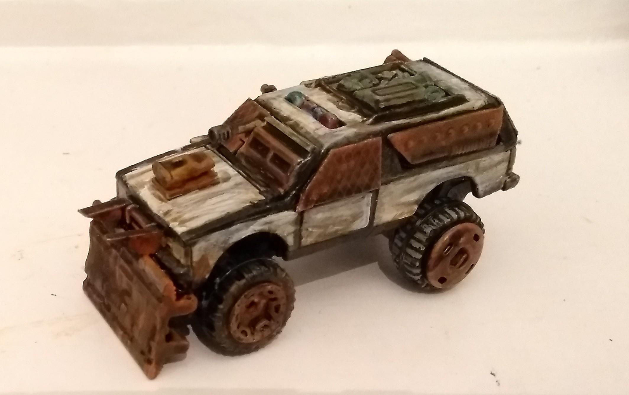Prison car with ram b