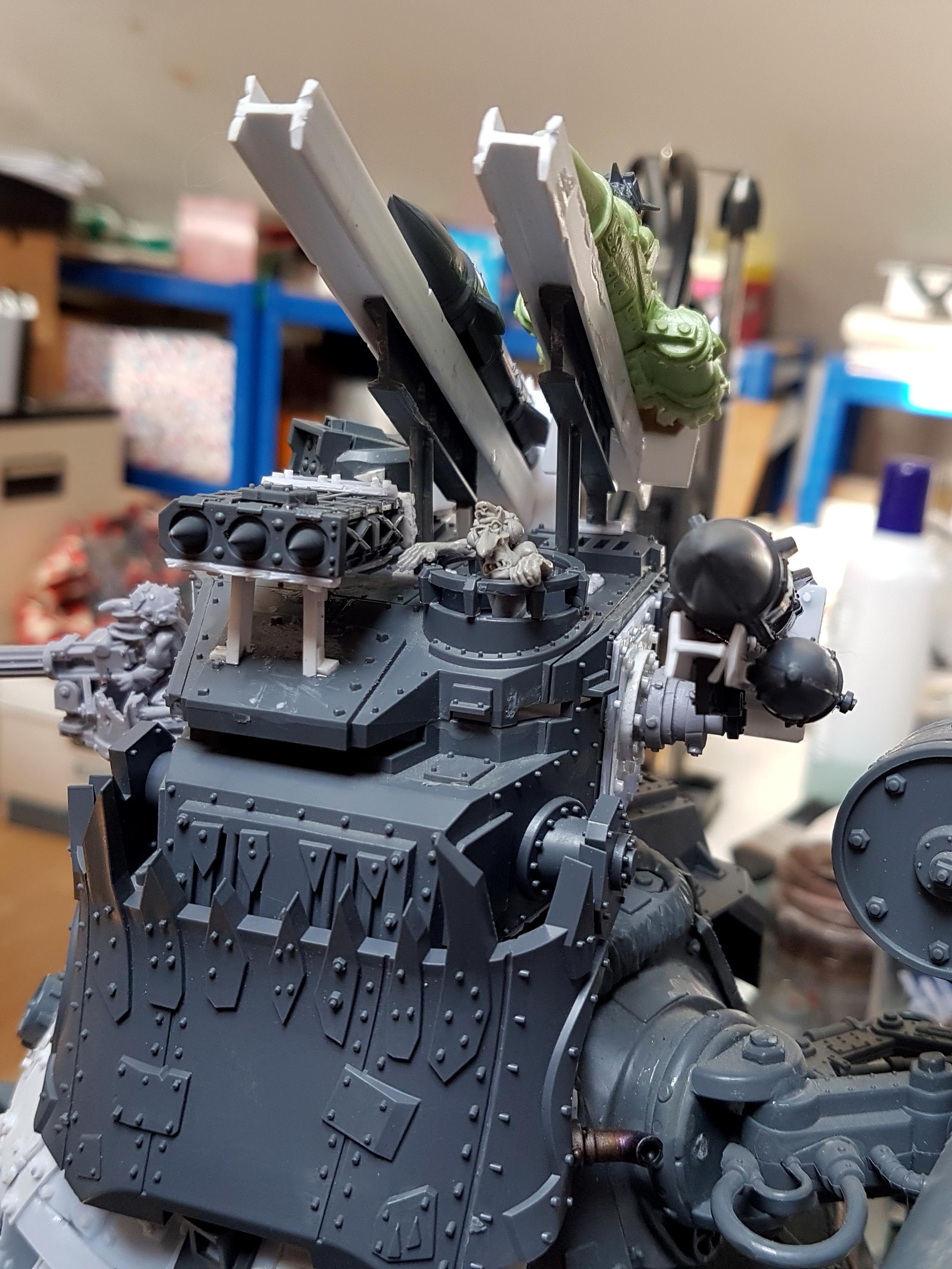 Blood Axe, Orks, Stompa, Warhammer 40,000, Work In Progress