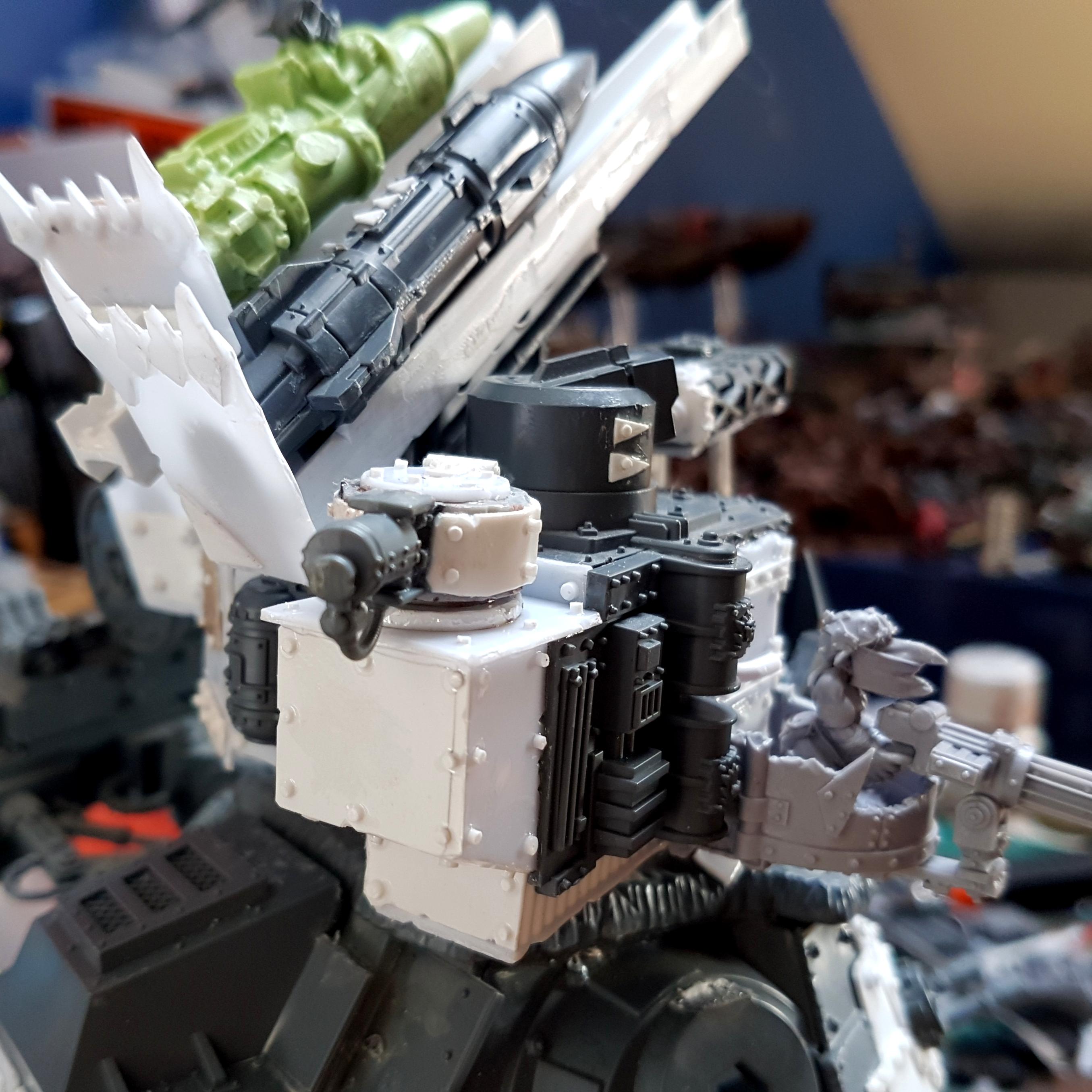 Blood Axe, Orks, Stompa, Warhammer 40,000, Work In Progress