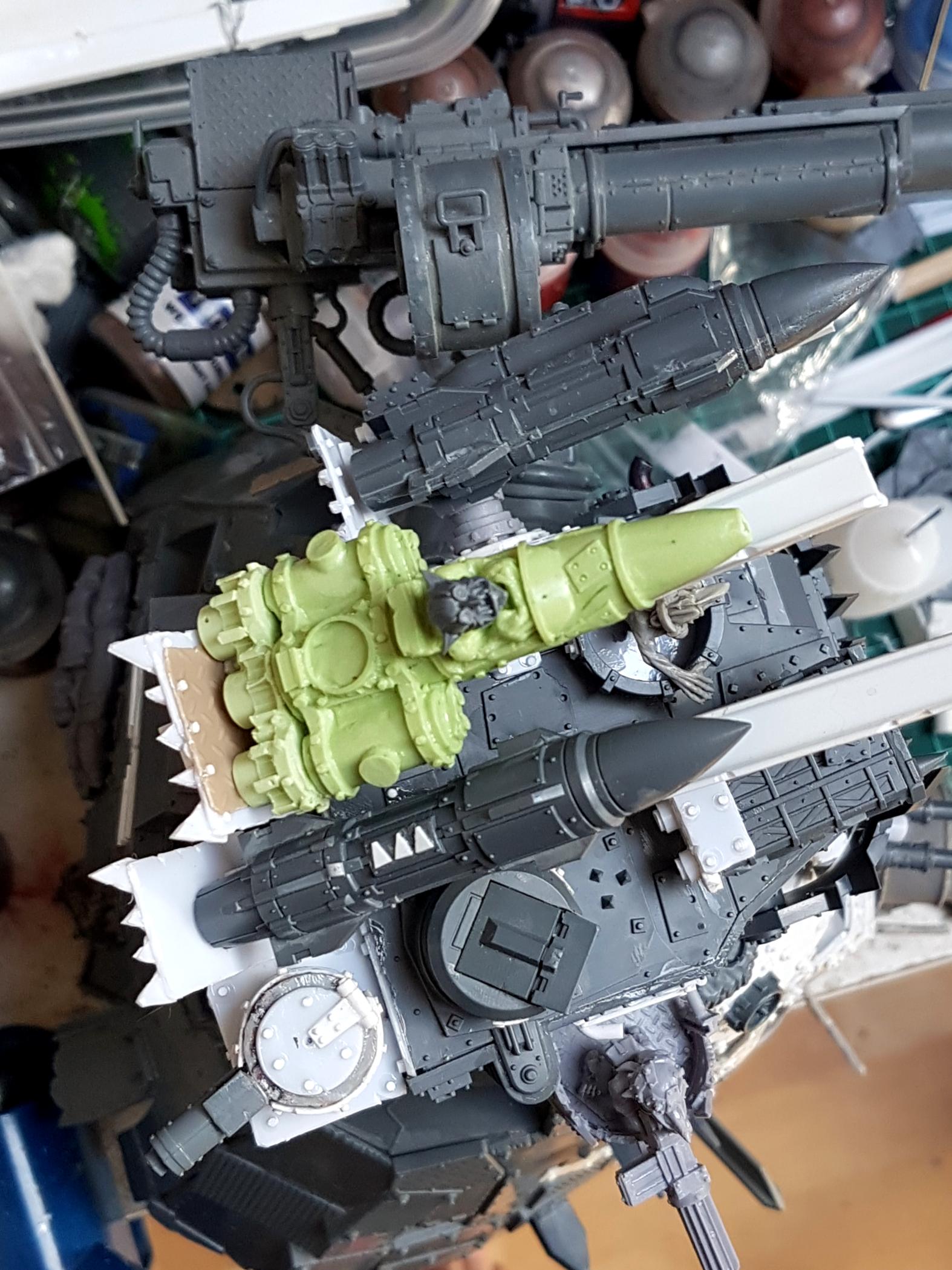Blood Axe, Orks, Stompa, Warhammer 40,000, Work In Progress