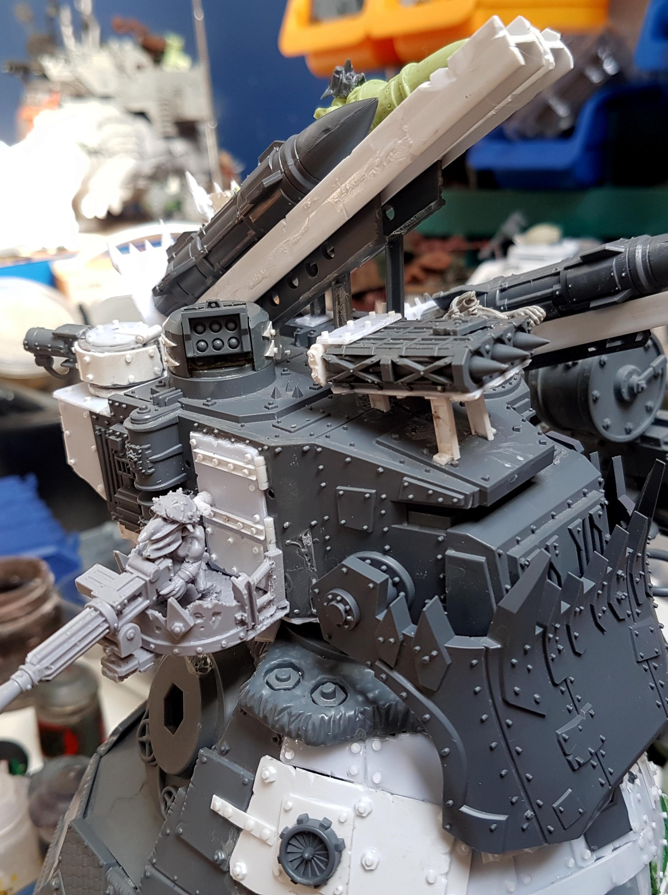 Blood Axe, Orks, Stompa, Warhammer 40,000, Work In Progress