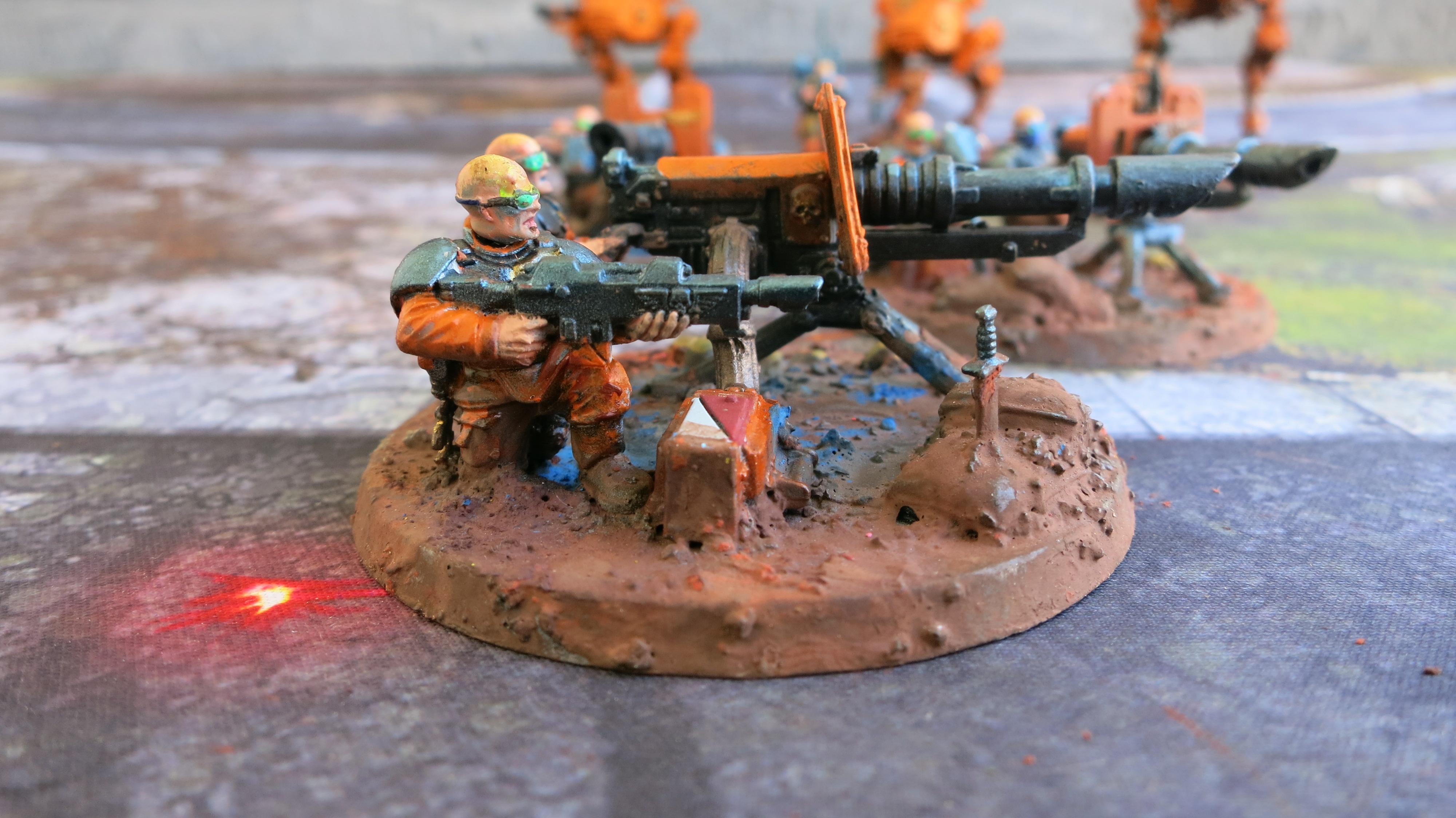 Brood Brothers, Genestealer Cult, Heavy Weapons Squad, Lascannon