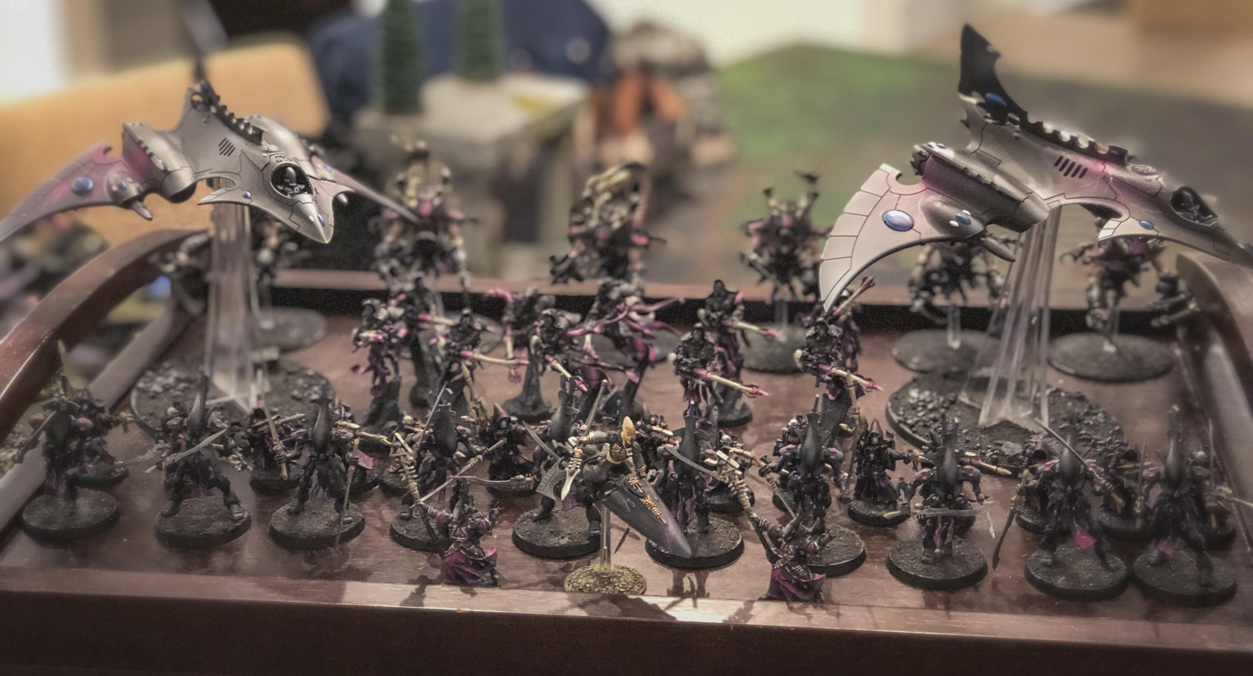 Aeldari, Asuryani, Coven, Drukhari, Harlequins, Ynnari
