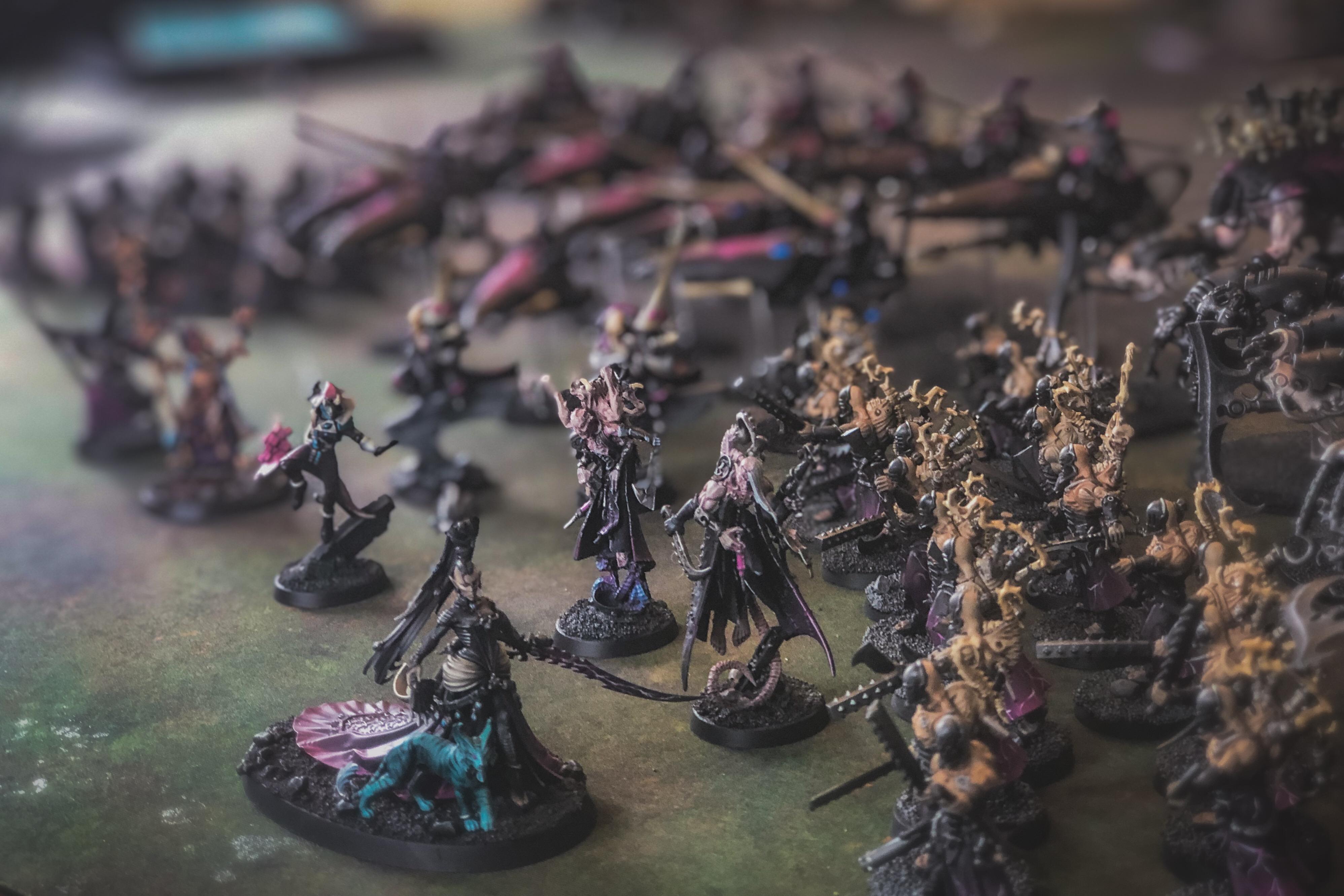 Aeldari, Asuryani, Coven, Drukhari, Harlequins, Ynnari