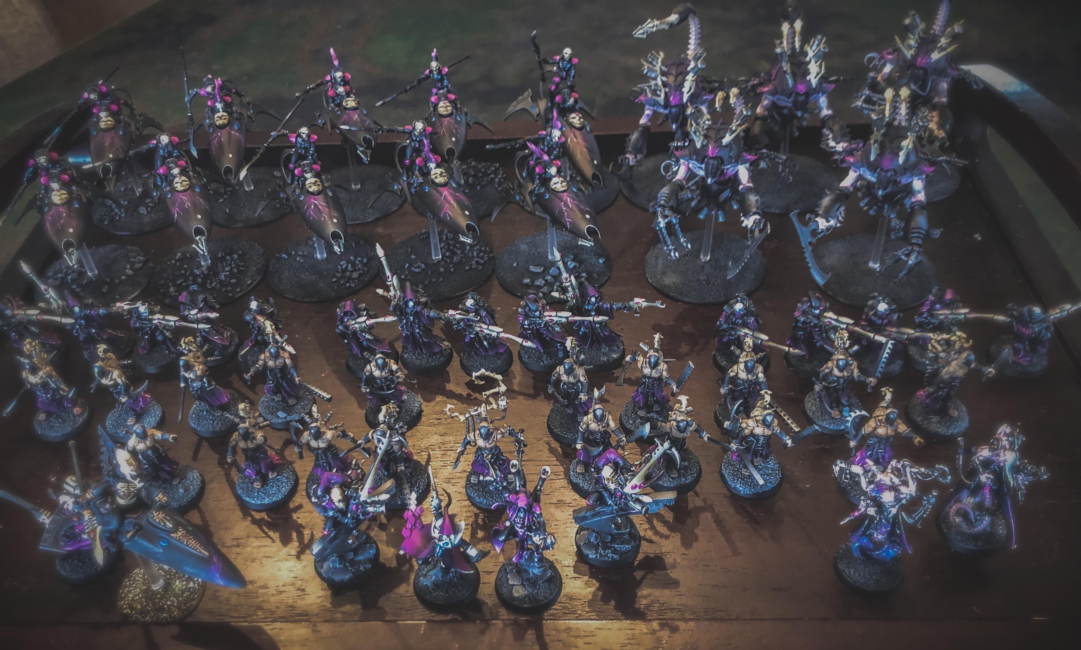 Aeldari, Asuryani, Coven, Drukhari, Harlequins, Ynnari