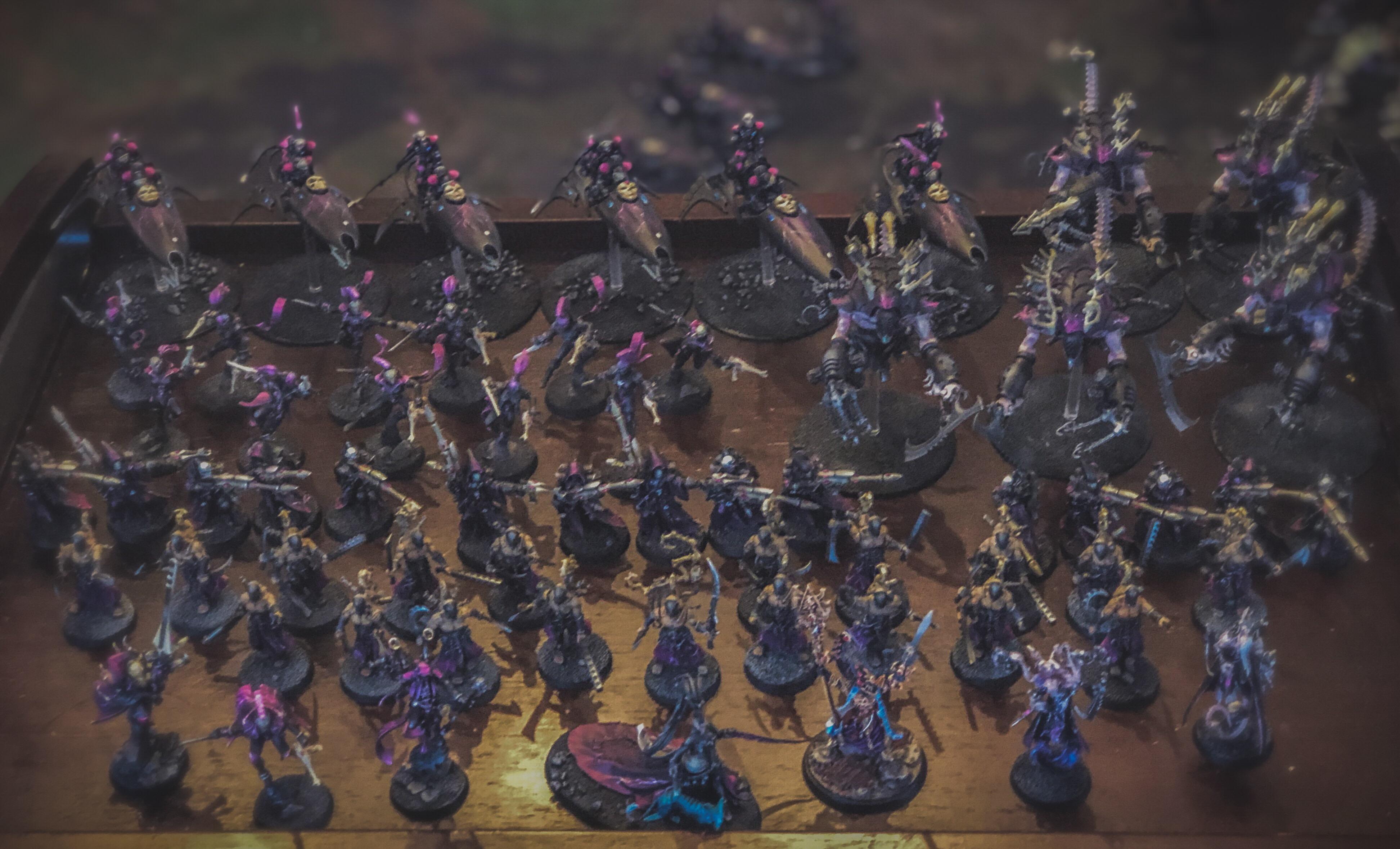Aeldari, Asuryani, Coven, Drukhari, Harlequins, Ynnari