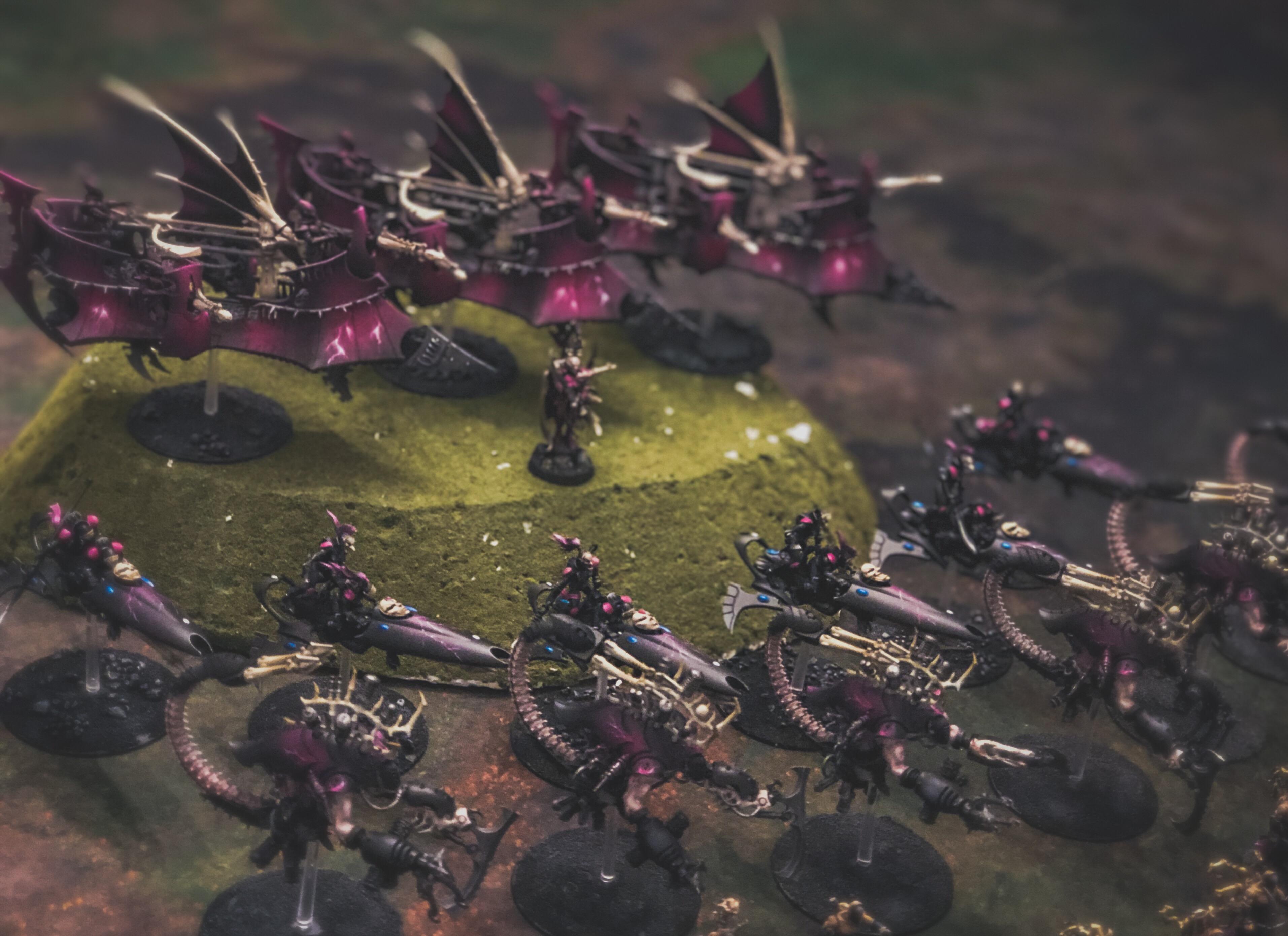 Aeldari, Asuryani, Coven, Drukhari, Harlequins, Ynnari