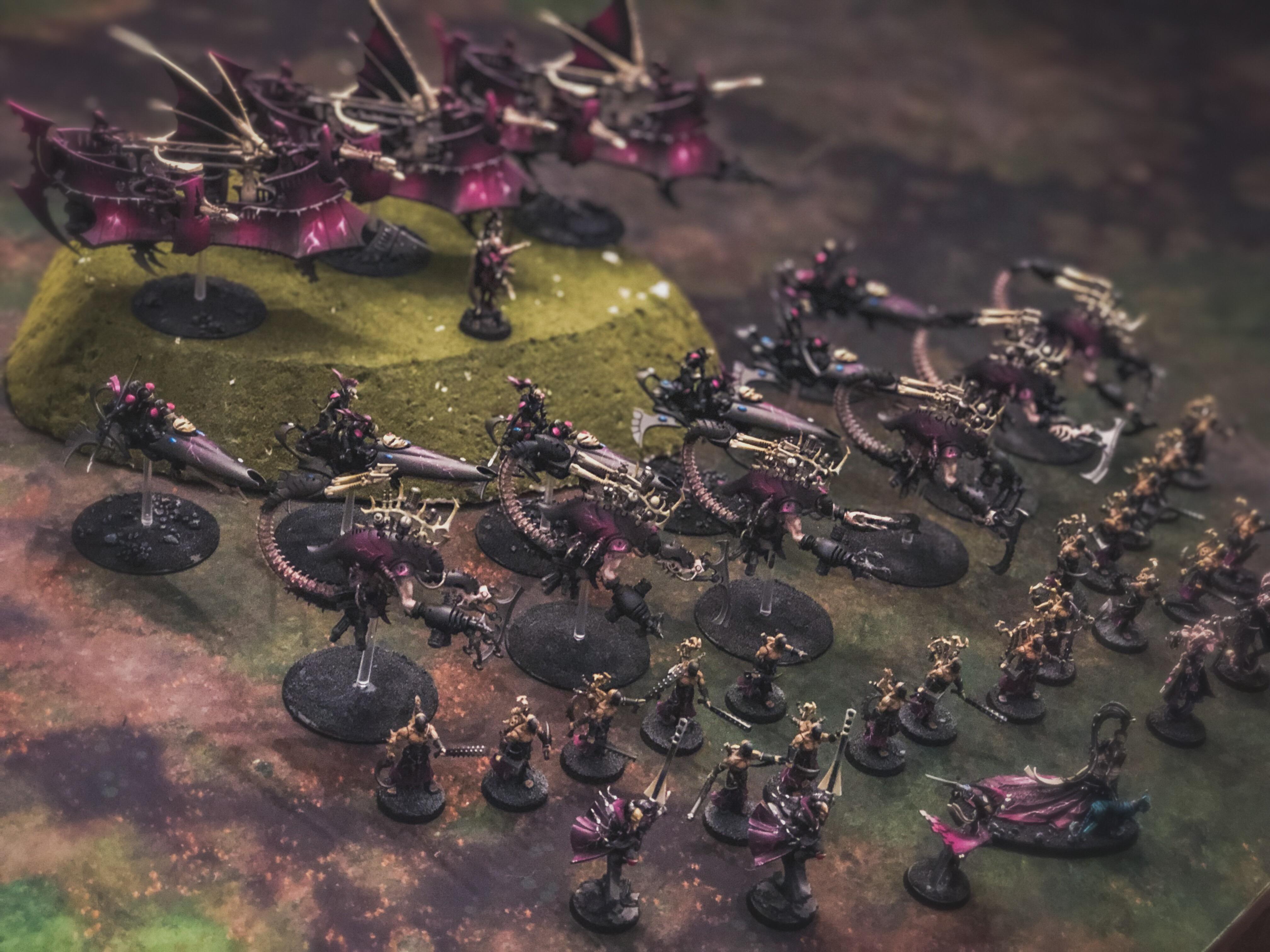 Aeldari, Asuryani, Coven, Drukhari, Harlequins, Ynnari