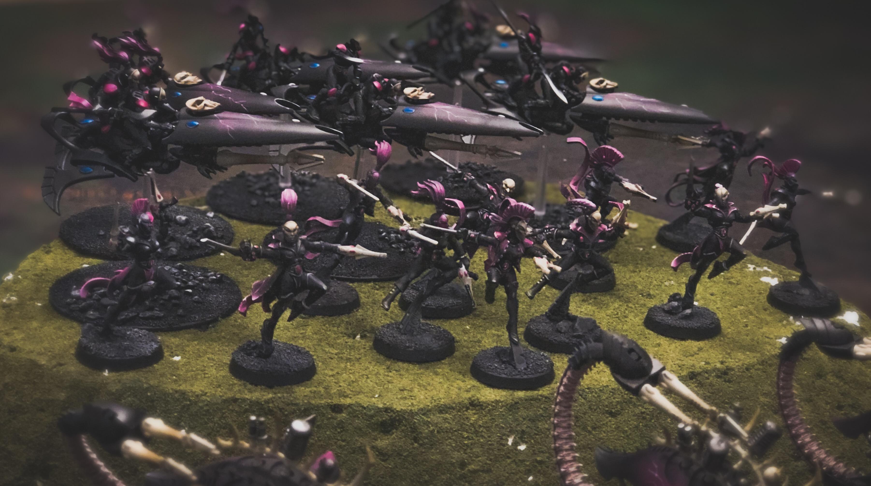 Aeldari, Asuryani, Coven, Drukhari, Harlequins, Ynnari