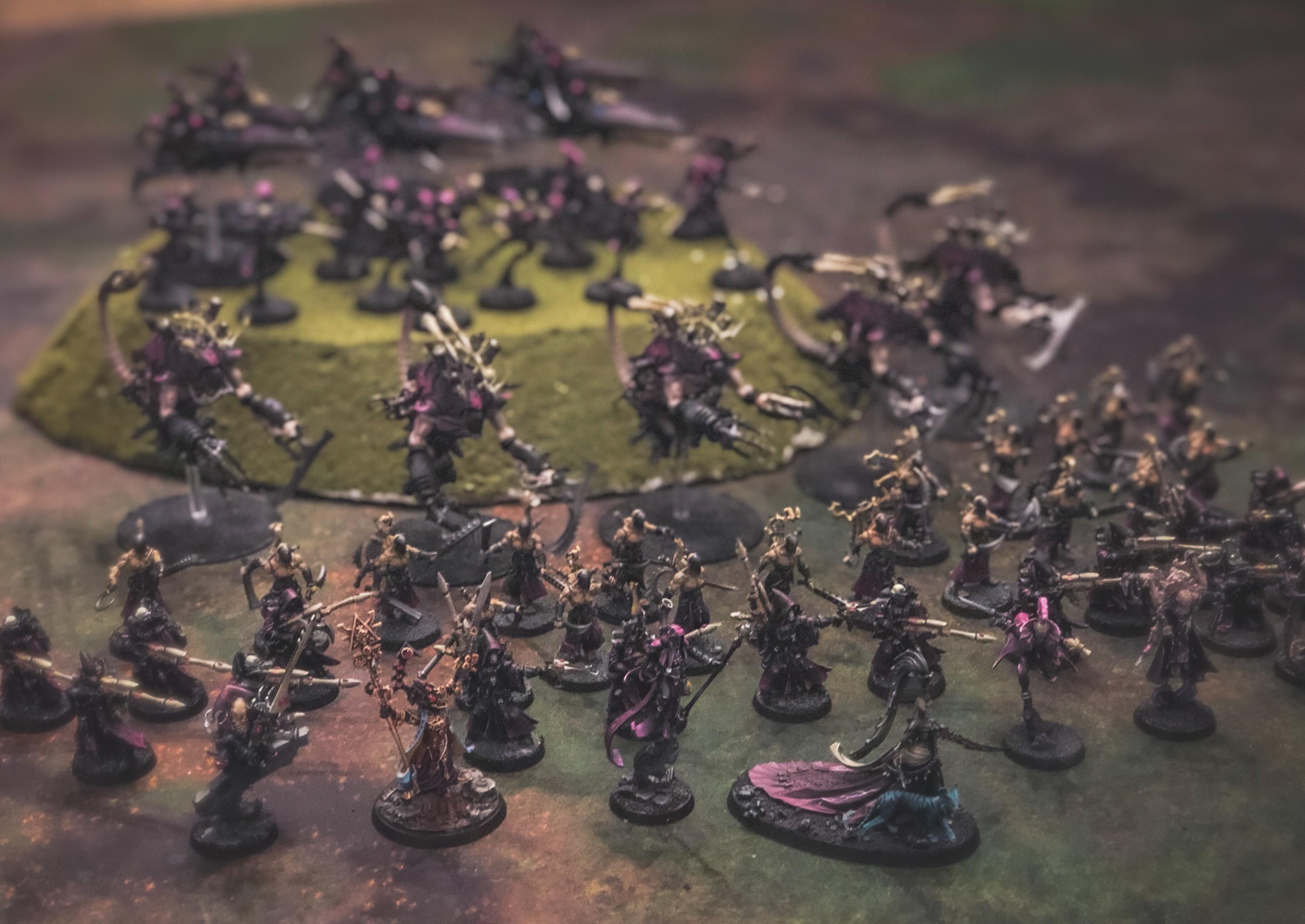 Aeldari, Asuryani, Coven, Drukhari, Harlequins, Ynnari