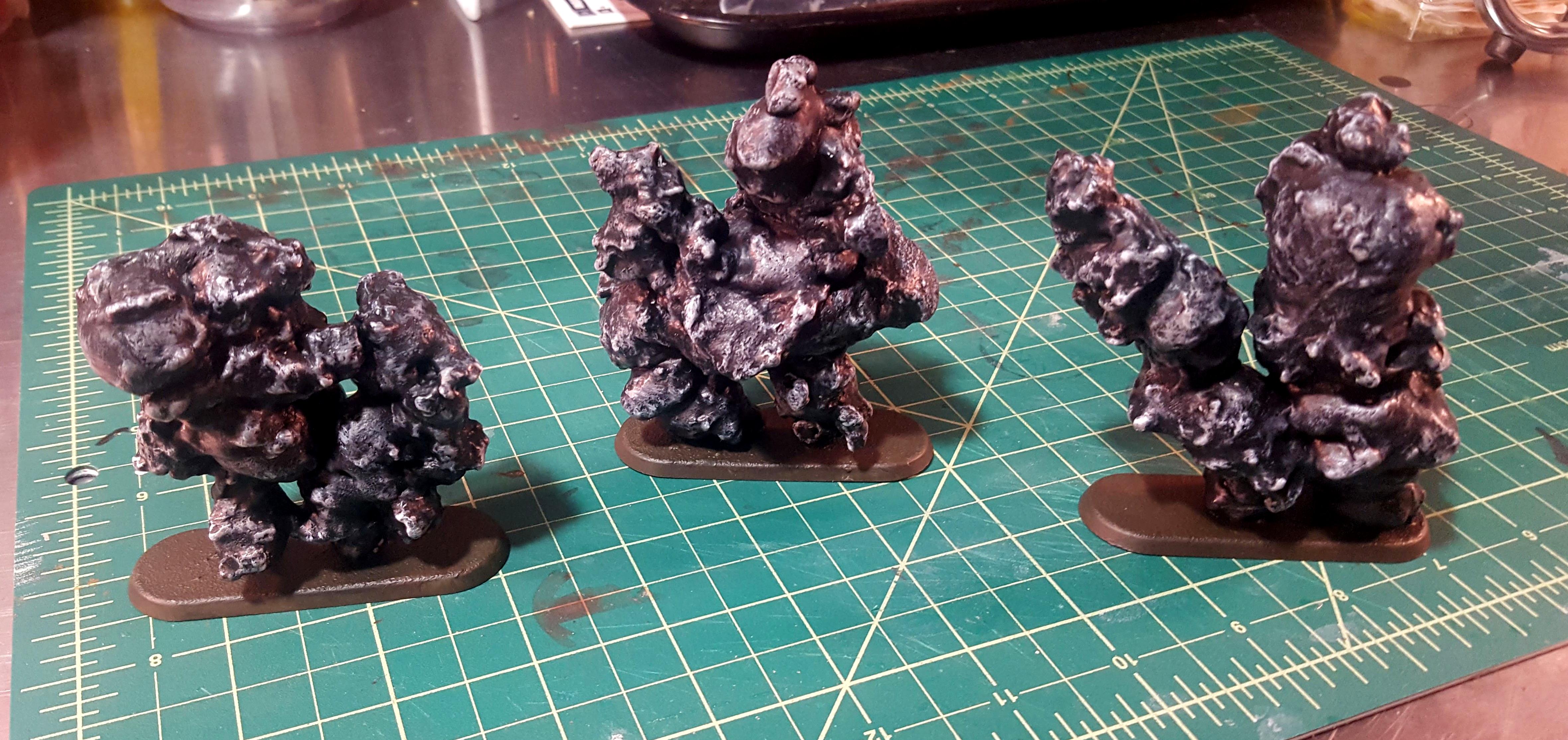 Finished smoke plumes with quick-n-dirty paint job