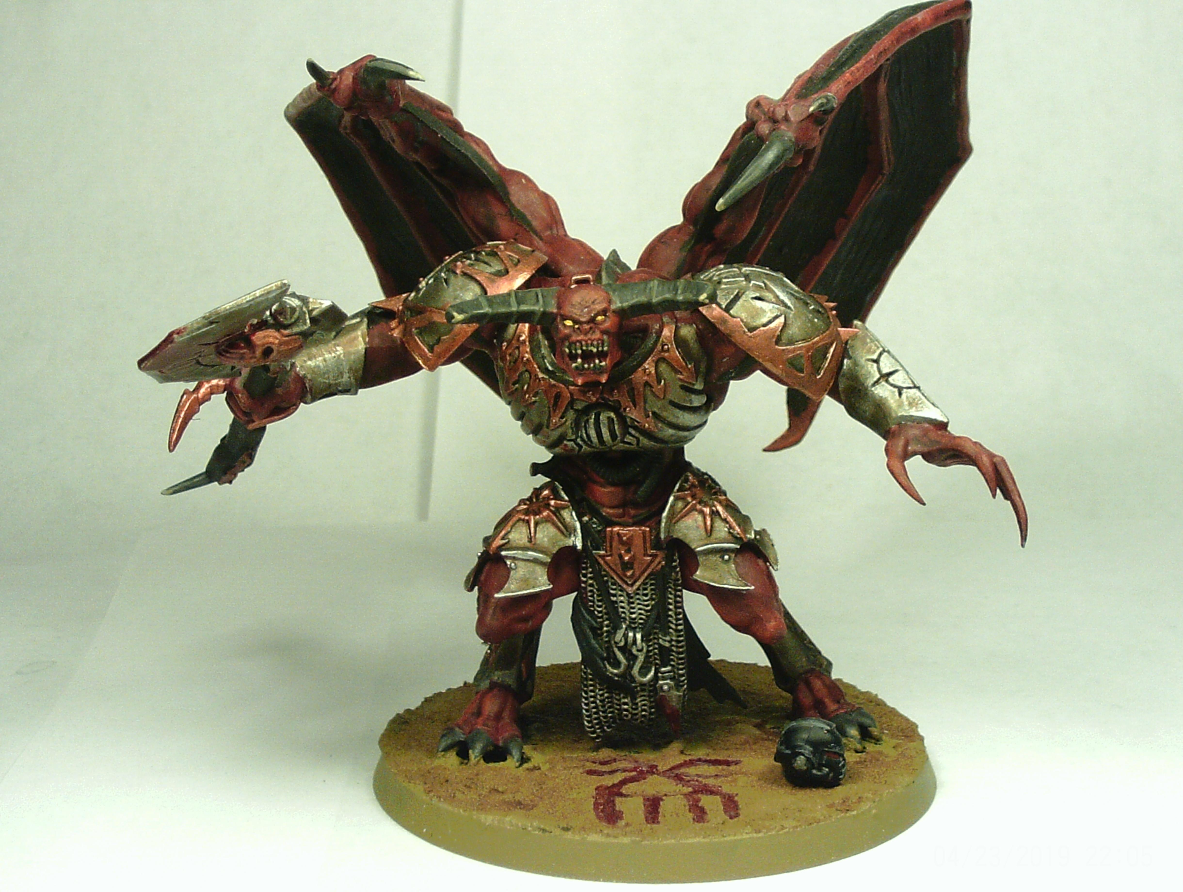 Axe, Blood, Chaos, Daemons, Khorne, Prince, Skull, Winged