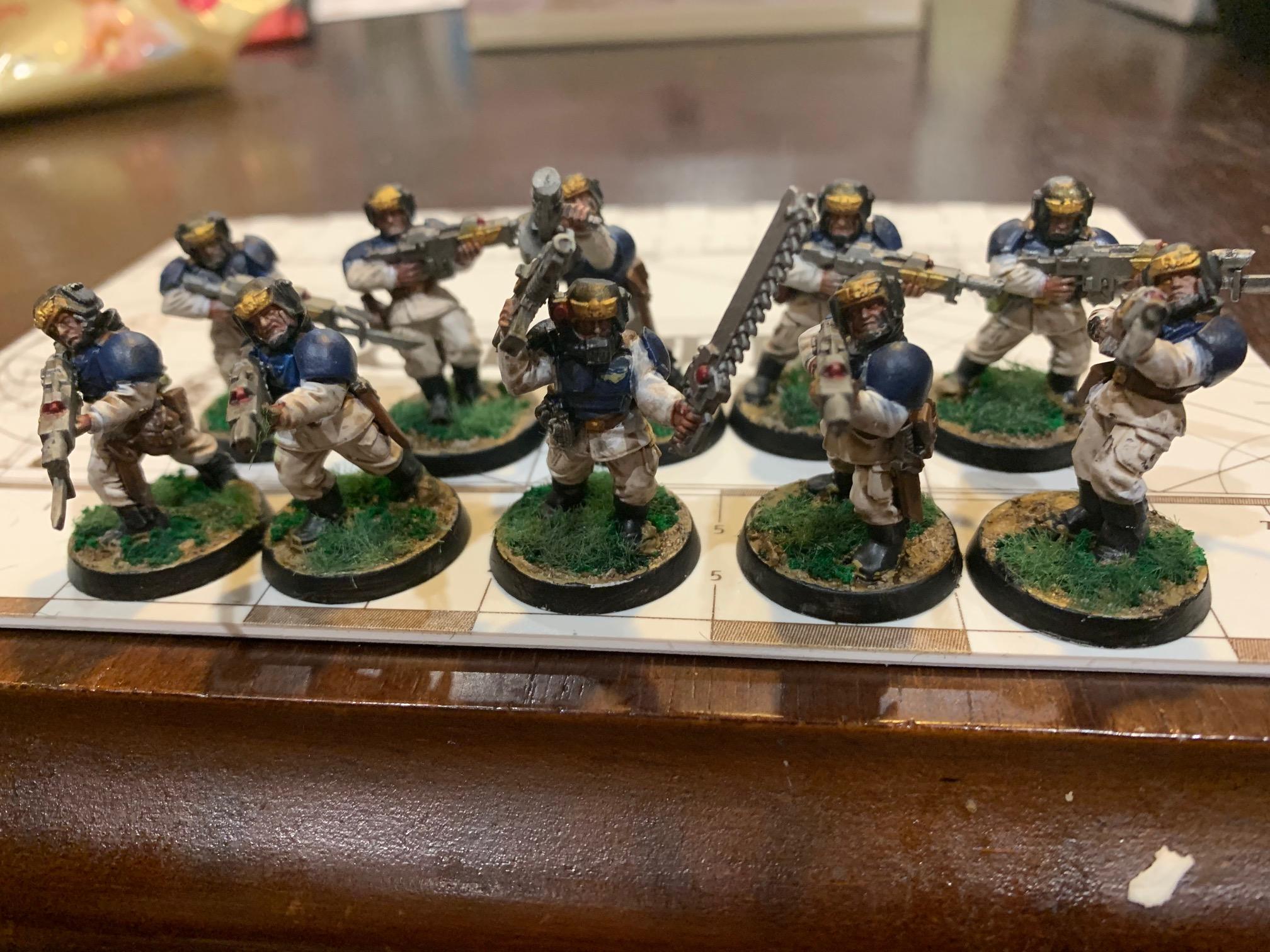 Blue, Guardsmen, Imperial Guard, Lasgun, White