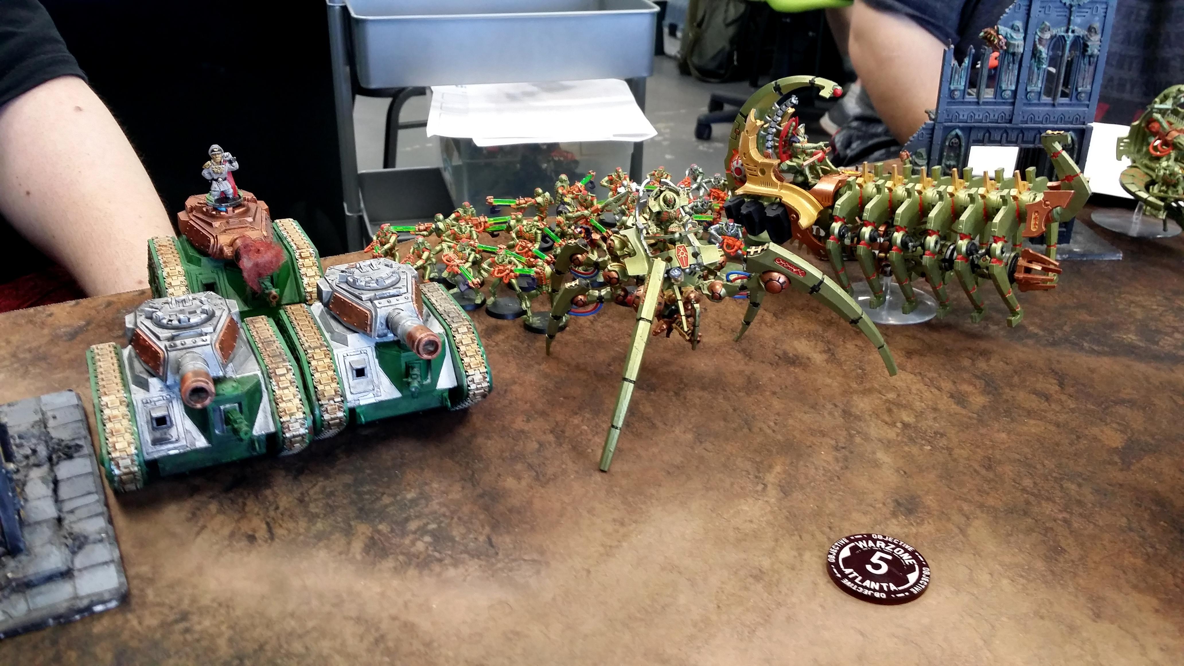 8th Edition, Flgs, Games Workshop, Imperial Guard, Leman Russ, Necrons, Pask, Tournament, Triarch Stalker, Warhammer 40,000