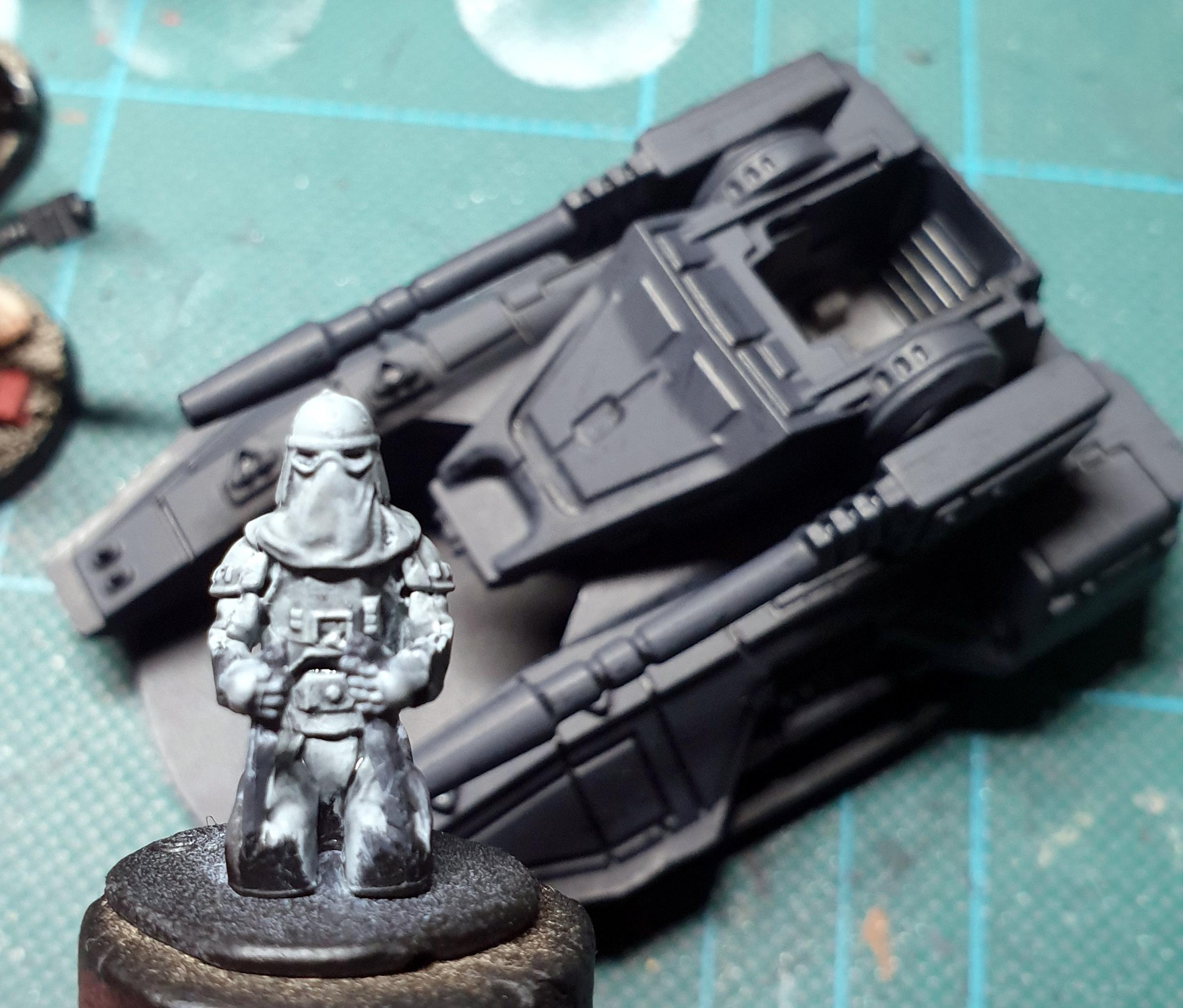 Imperial Assault, Snowtrooper, Tank, Work In Progress - Sc2-m Repulsor 