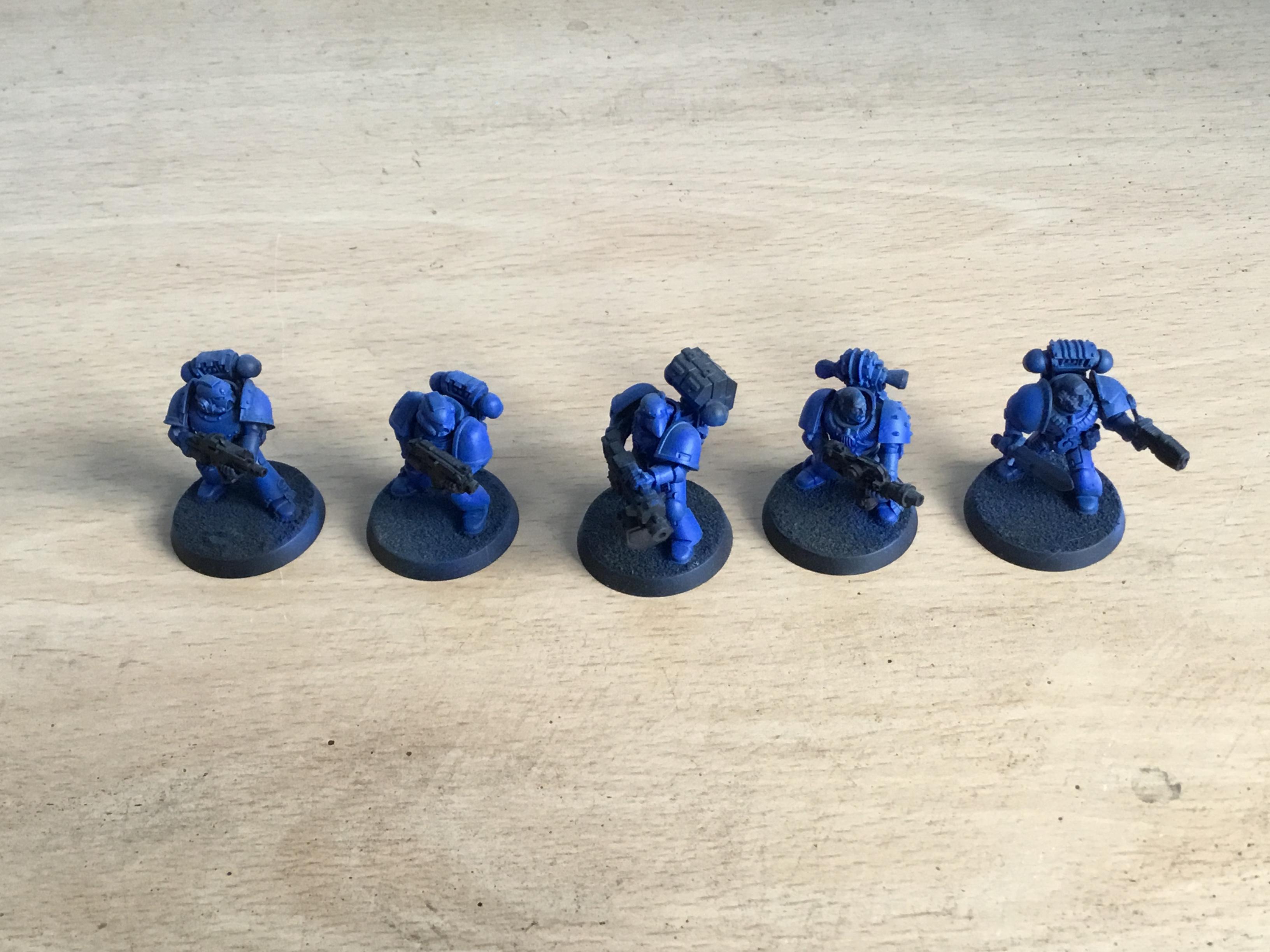 Space Marines, Ultramarines Tactical Squad, Work In Progress