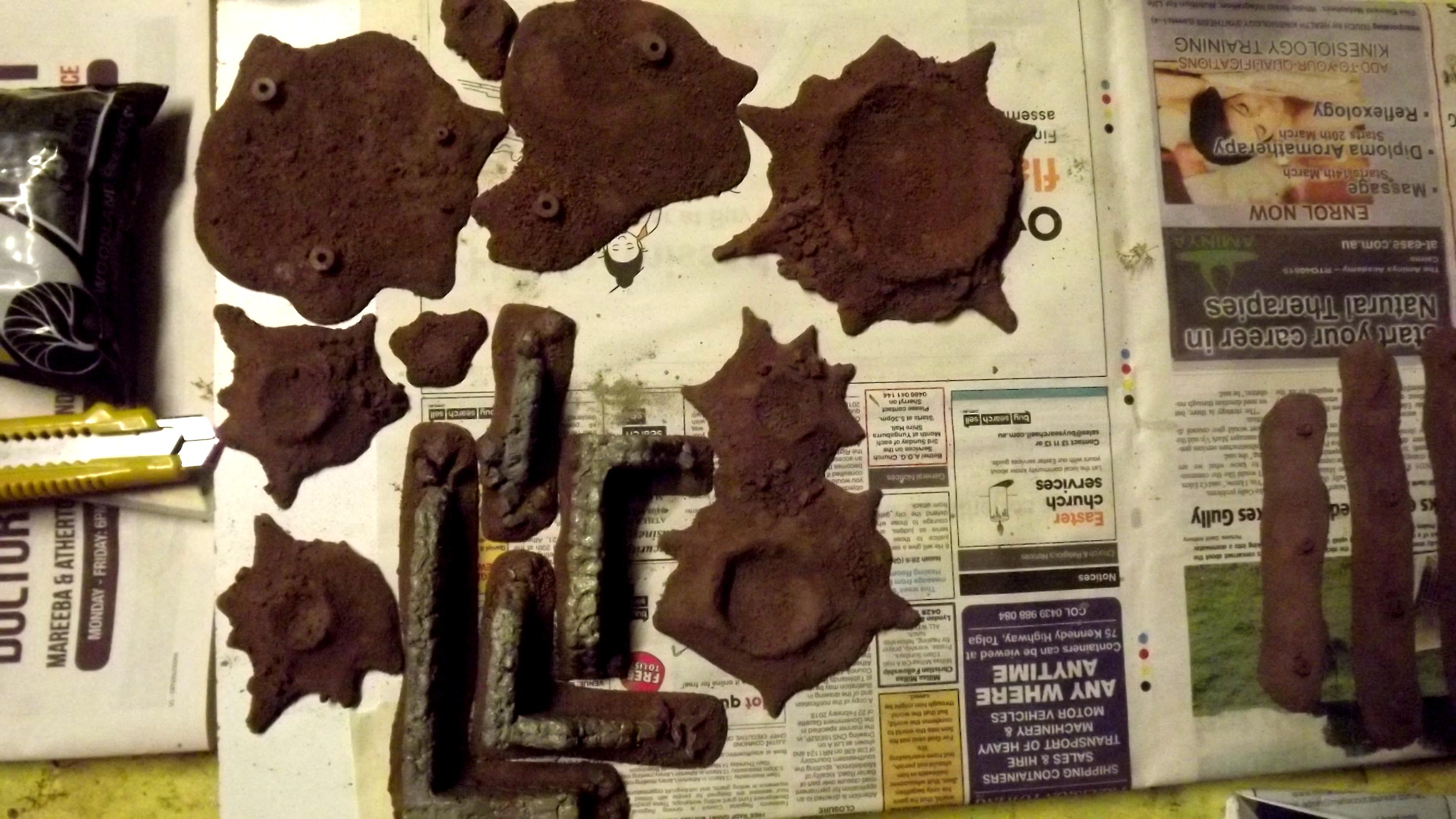 Craters, Scatter Terrain, Walls, Work In Progress
