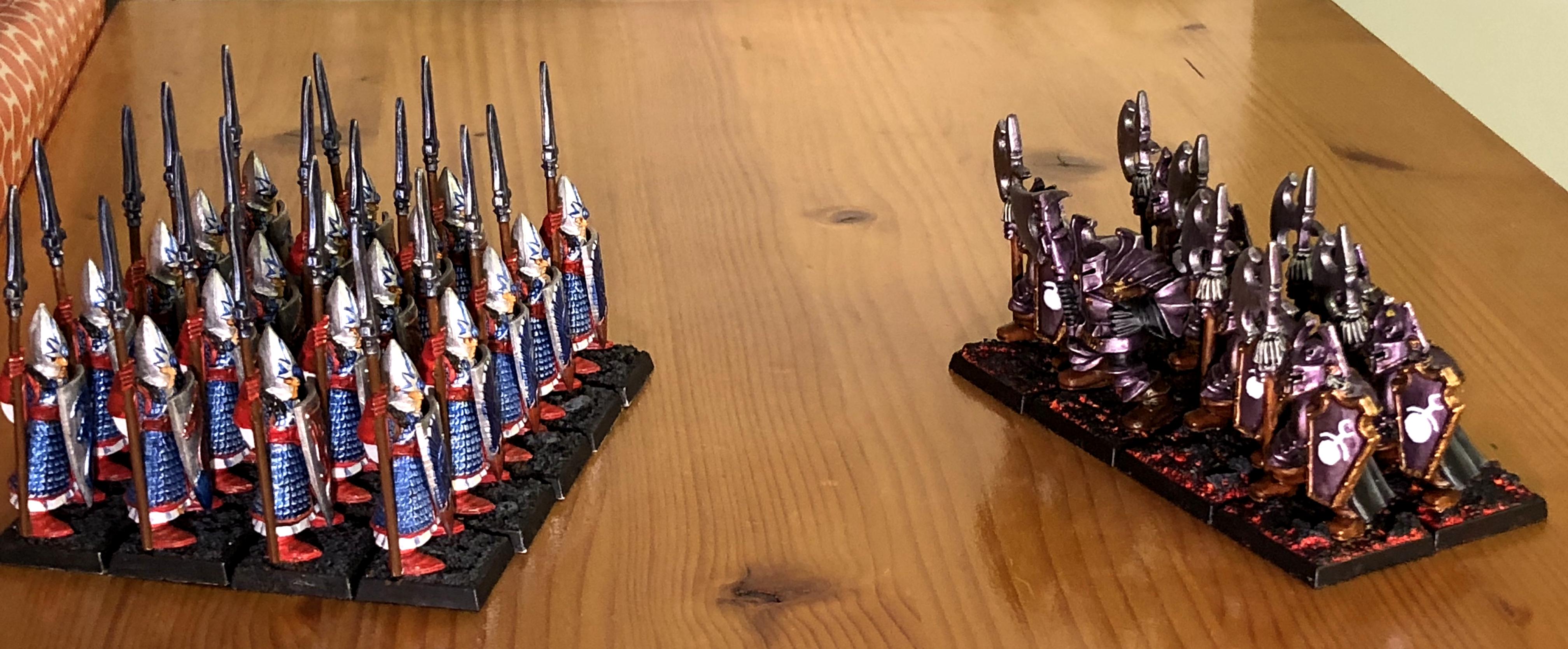 Battle Masters, Chaos Warrior, High Elves, Slaanesh, Spearmen