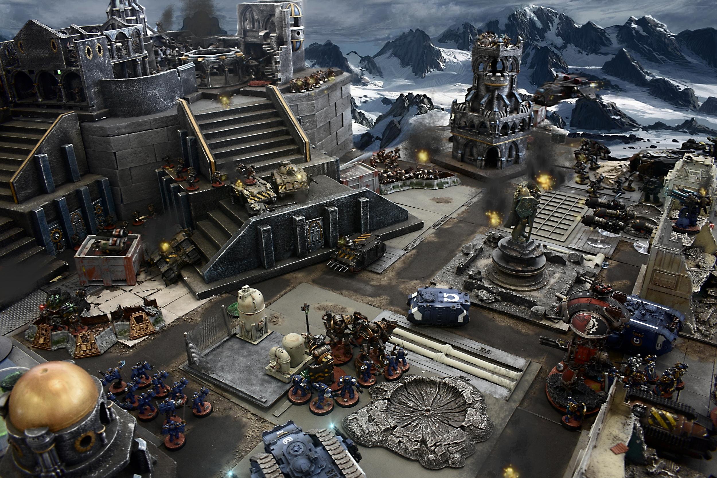 Army, Battle Report, Horus Heresy, Iron Warriors, Mega Battle, Scenic, Tabletop, Ultramarines