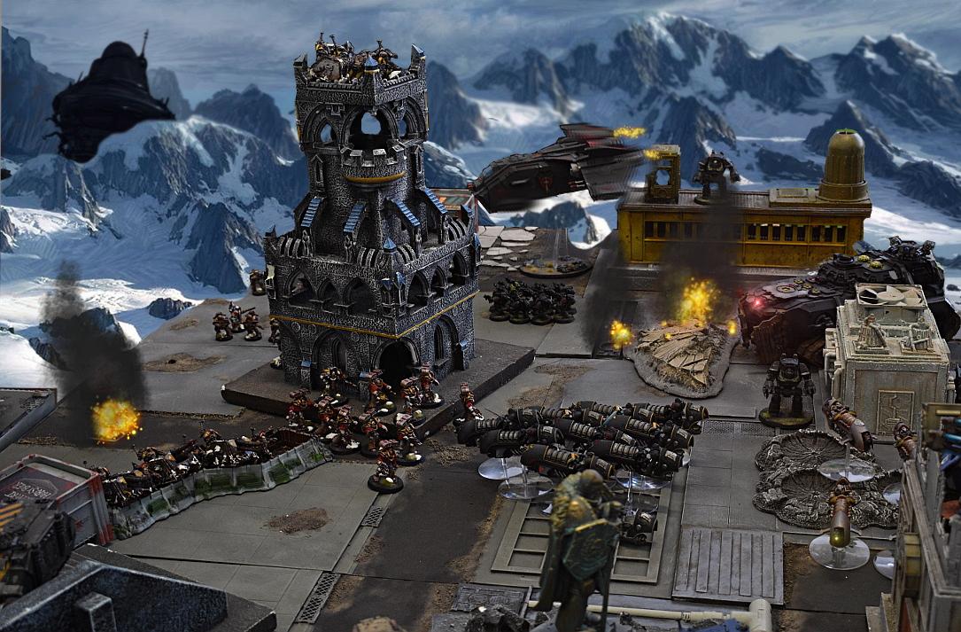 Army, Battle Report, Horus Heresy, Iron Warriors, Mega Battle, Scenic, Tabletop, Ultramarines