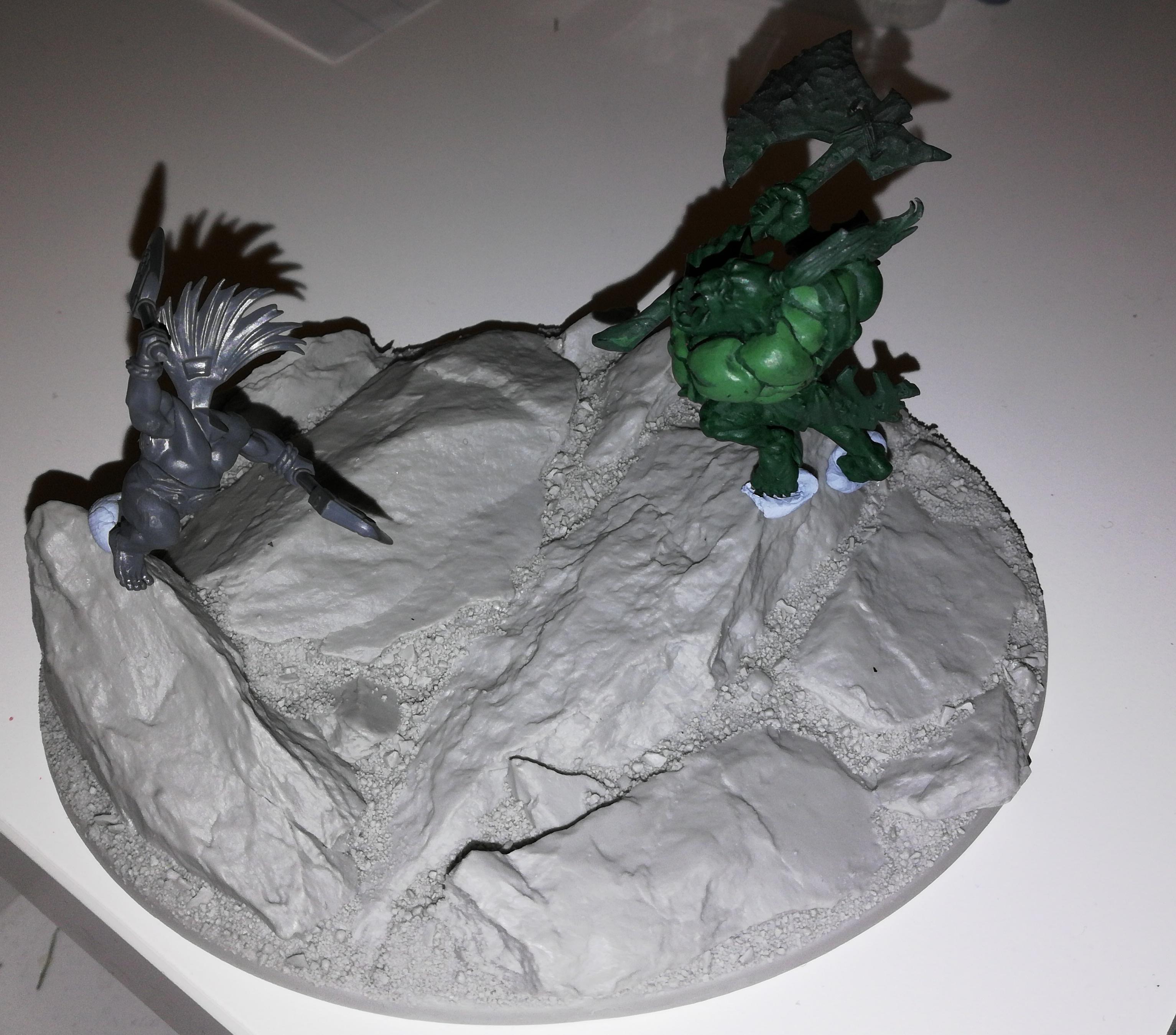 Boss, Diorama, Dragon Slayer, Dwarves, Fight, Orcs, Savage Orc