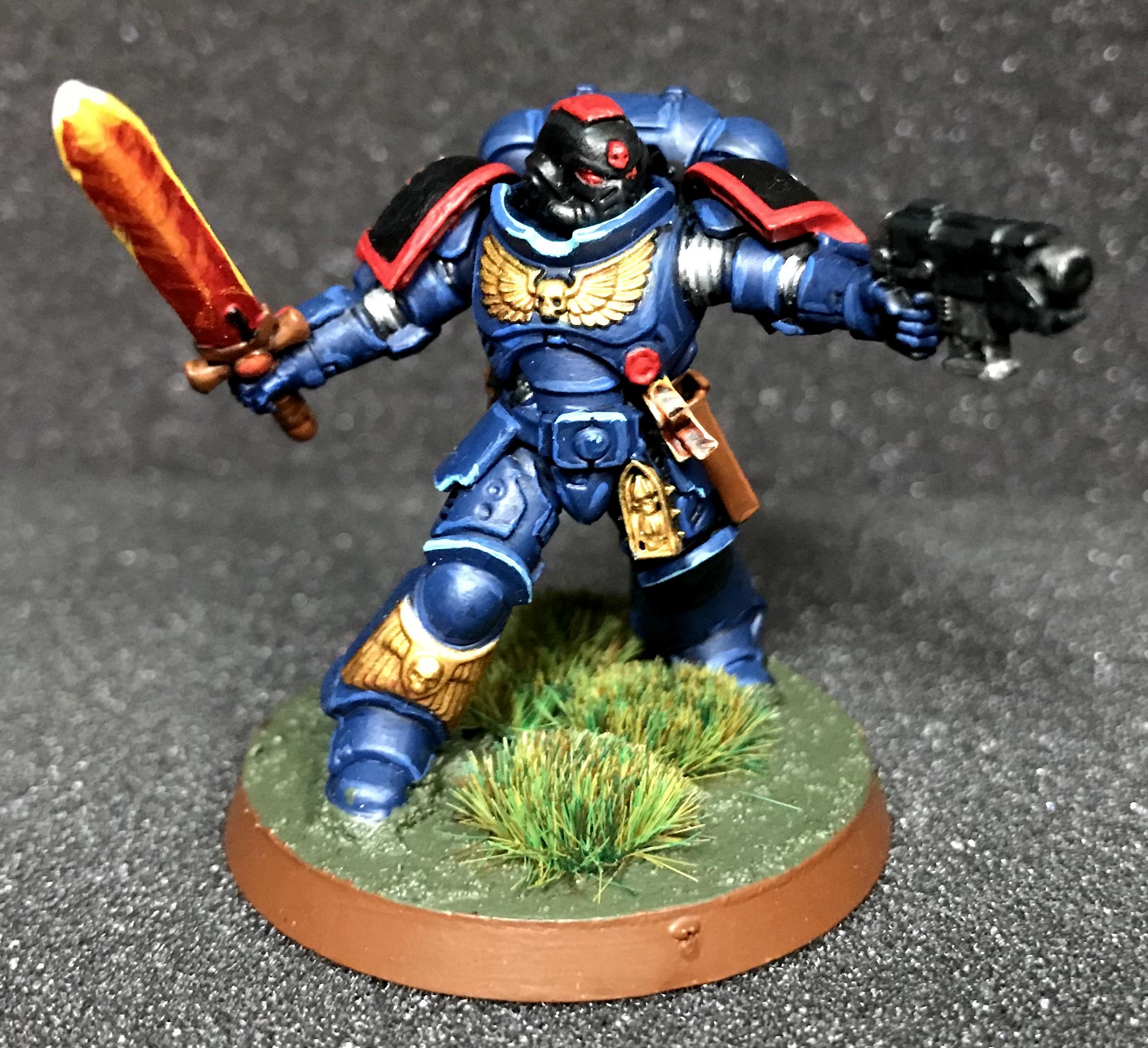 Burning Blade, Lieutenant, Night Ravens, Power Sword, Primaris, Space Marines