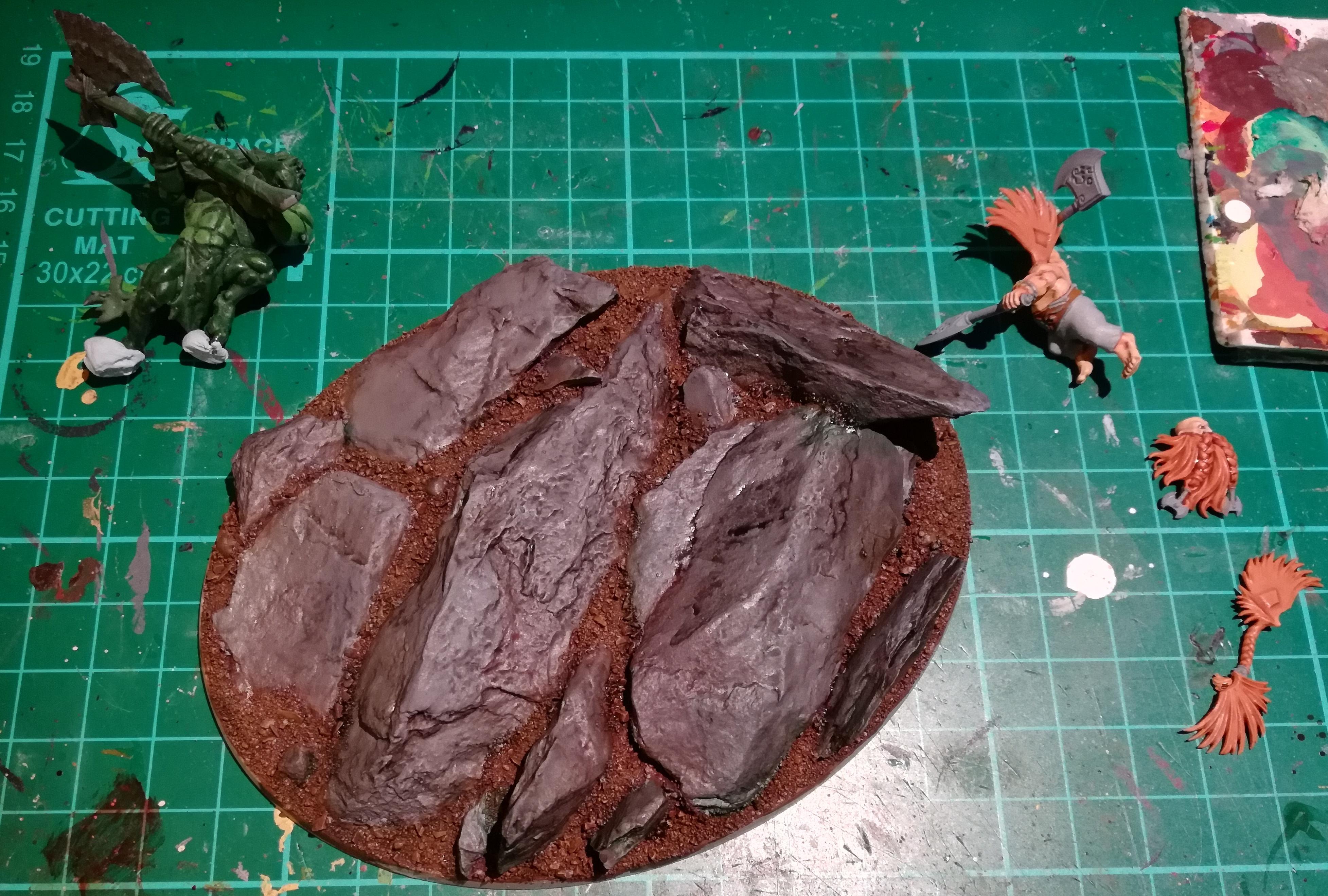 Boss, Diorama, Dragon Slayer, Dwarves, Fight, Orcs, Savage Orc