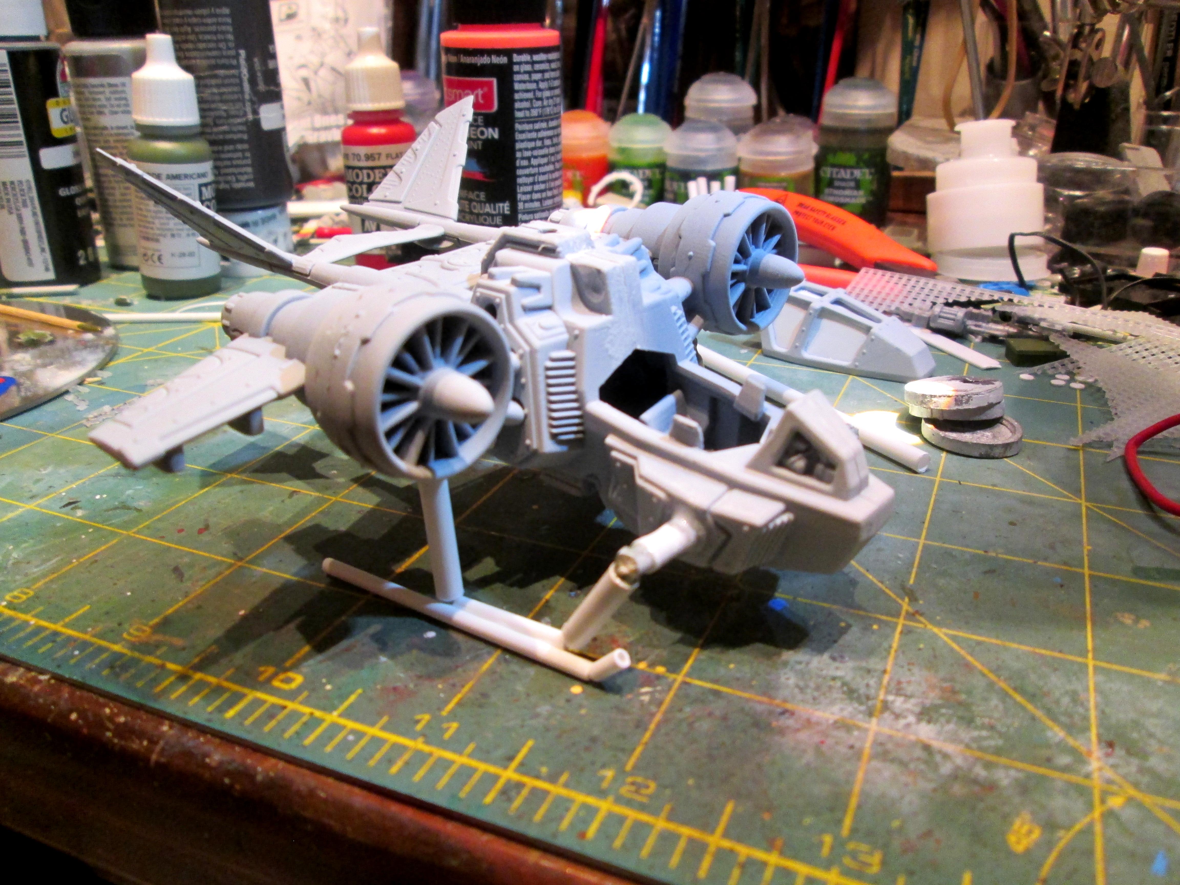 Flight, Flyer, Necromunda, Pad, Terrain