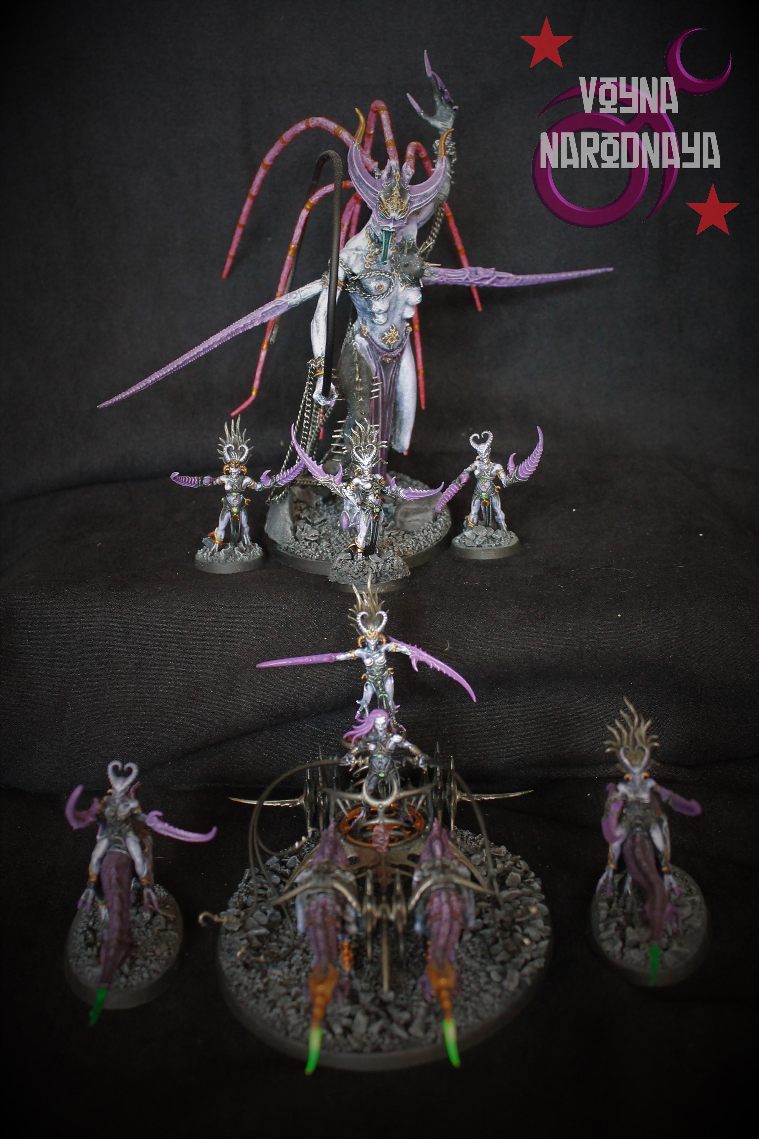 Chain, Chaos, Daemonettes, Daemons, Herald, Keeper Of Secrets, Seeker Chariot, Slaanesh, Steed, Whip, Zarakynel