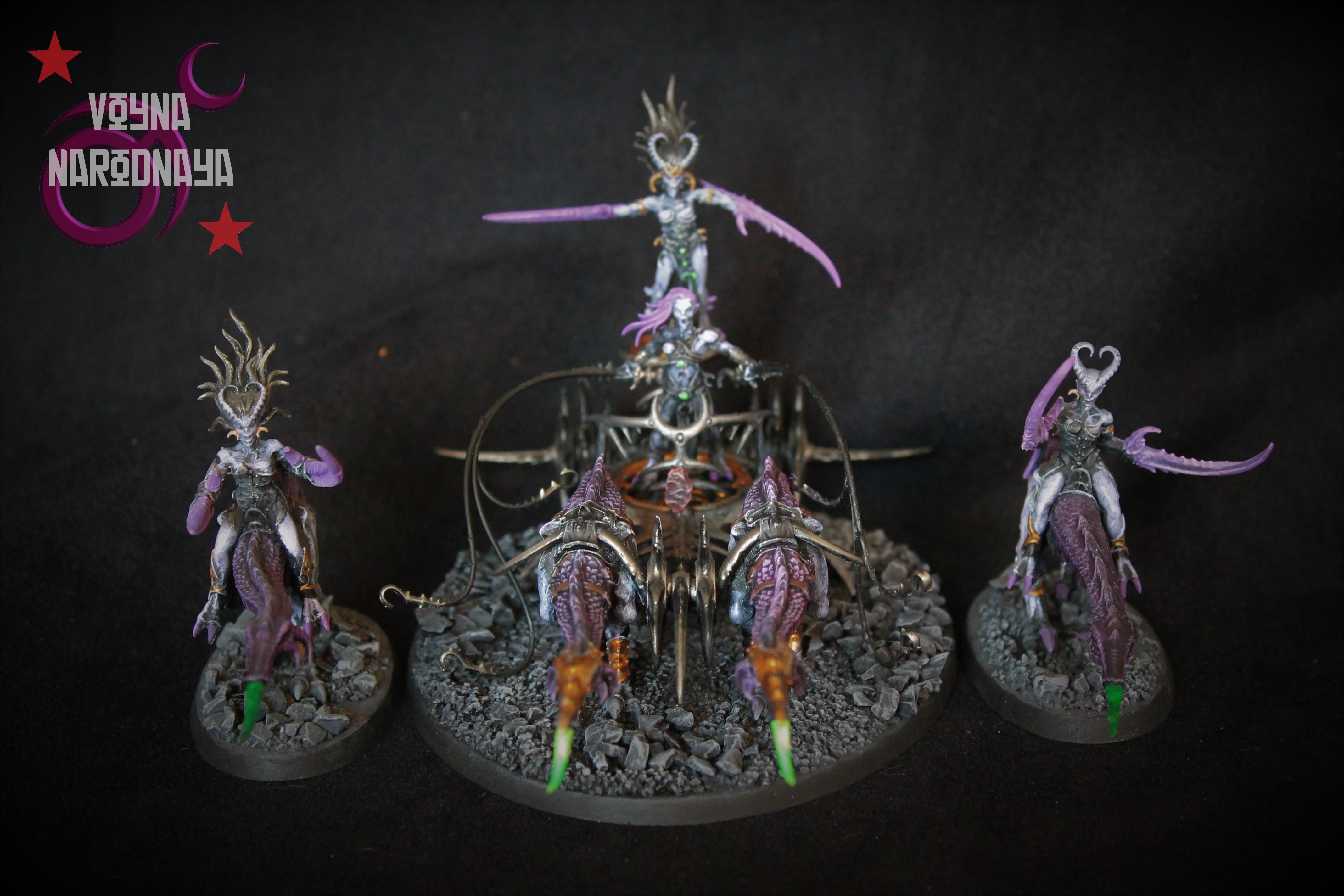 Chaos, Daemonettes, Daemons, Herald, Seeker Chariot, Slaanesh, Steed
