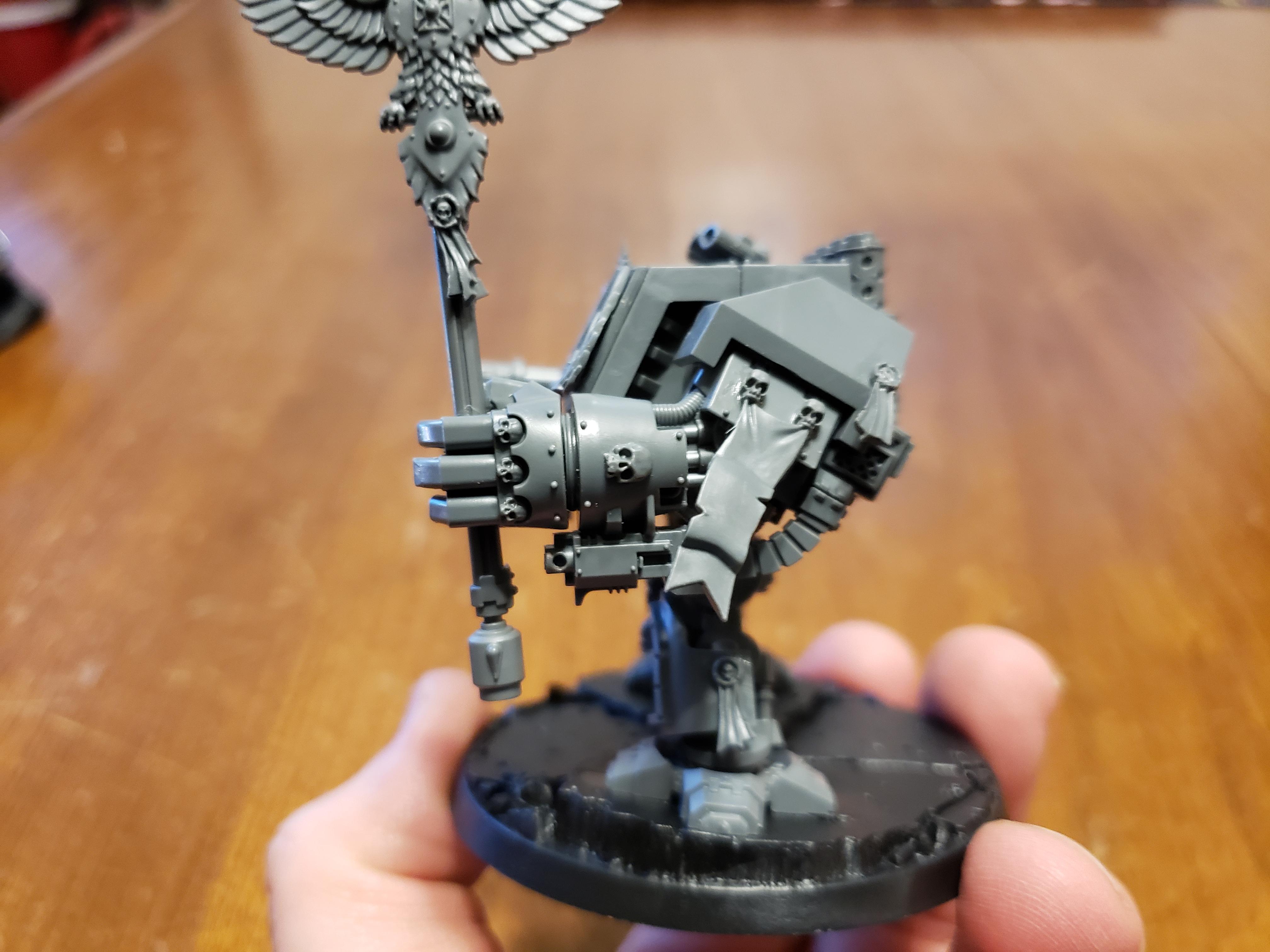 Chaplain Venerable Dreadnought, Crozius Arcanum, Inferno Cannon, Storm Bolter