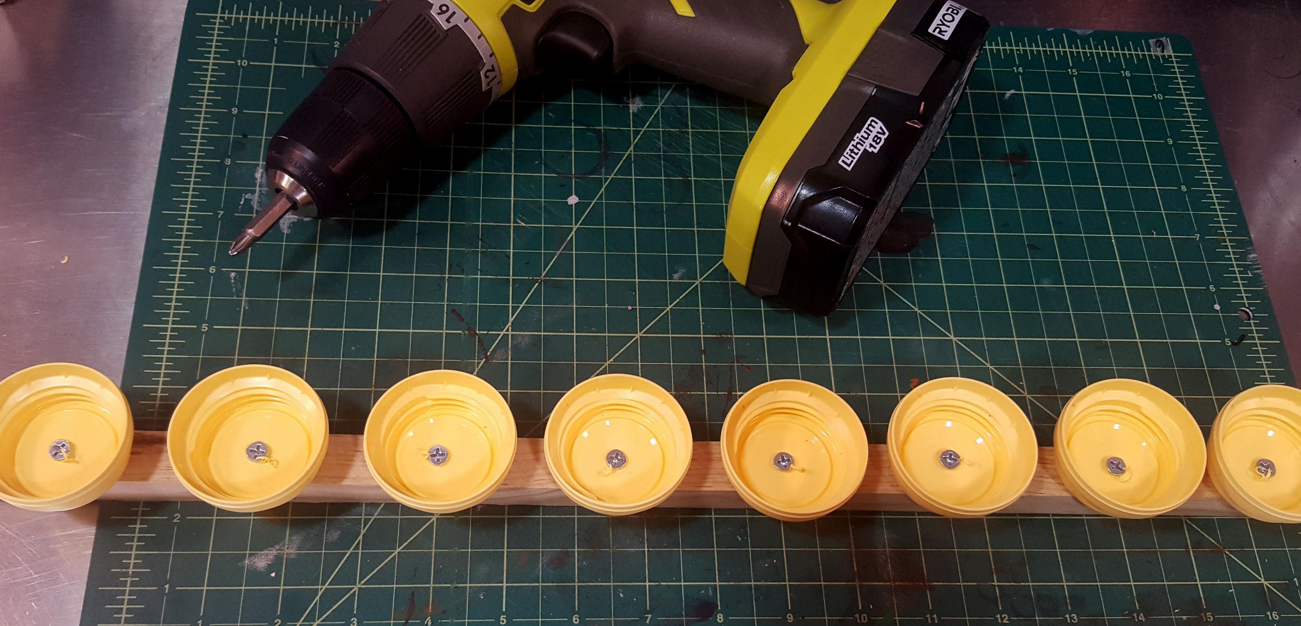 Painting scaffold for the rusty tanks