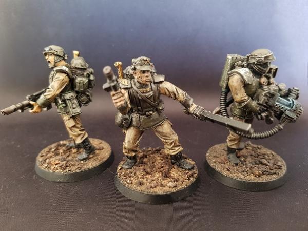 Figurine Warhammer 40K - Sergent Dorian Black - 54mm - Metal - OOP - Occasion