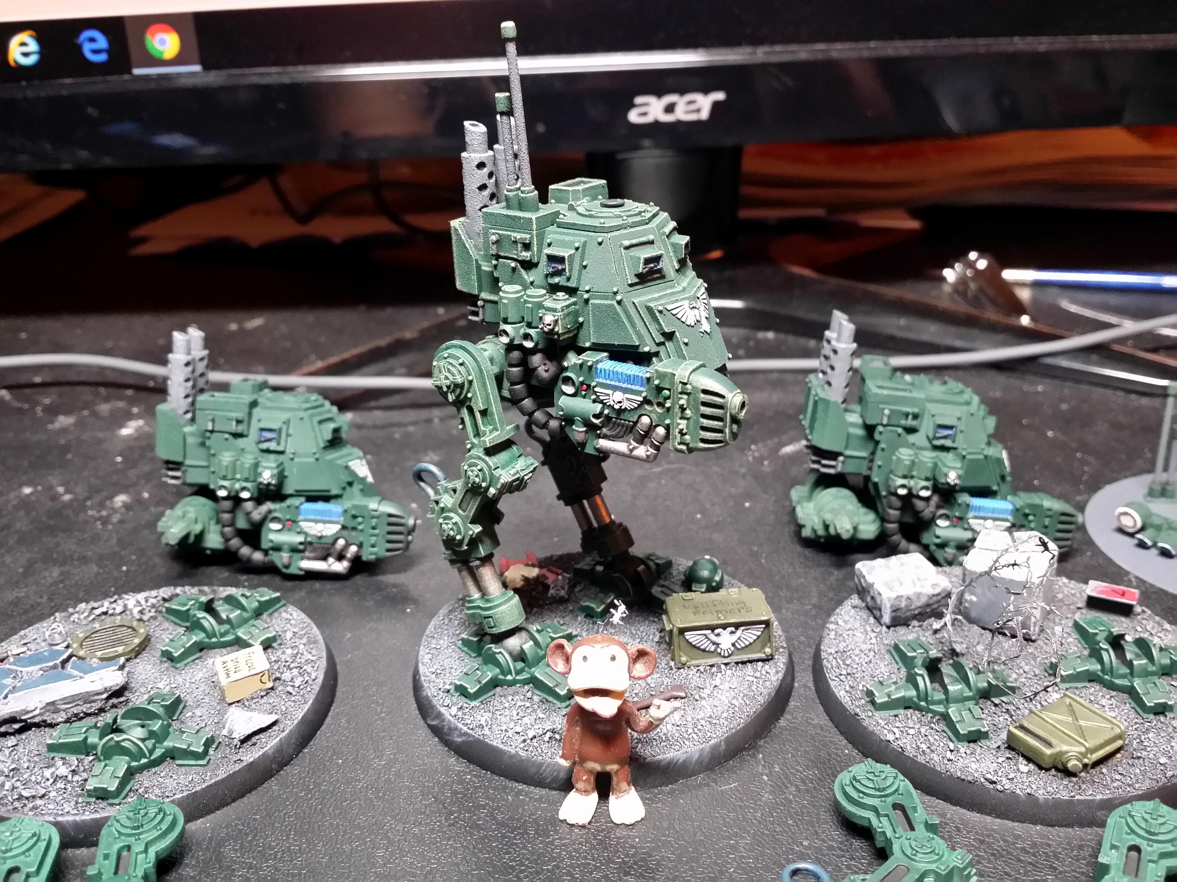 Armored Sentinel, Astra Militarum, Cadians, Imperial Guard, Plasma Cannon, Warhammer 40,000, Work In Progress