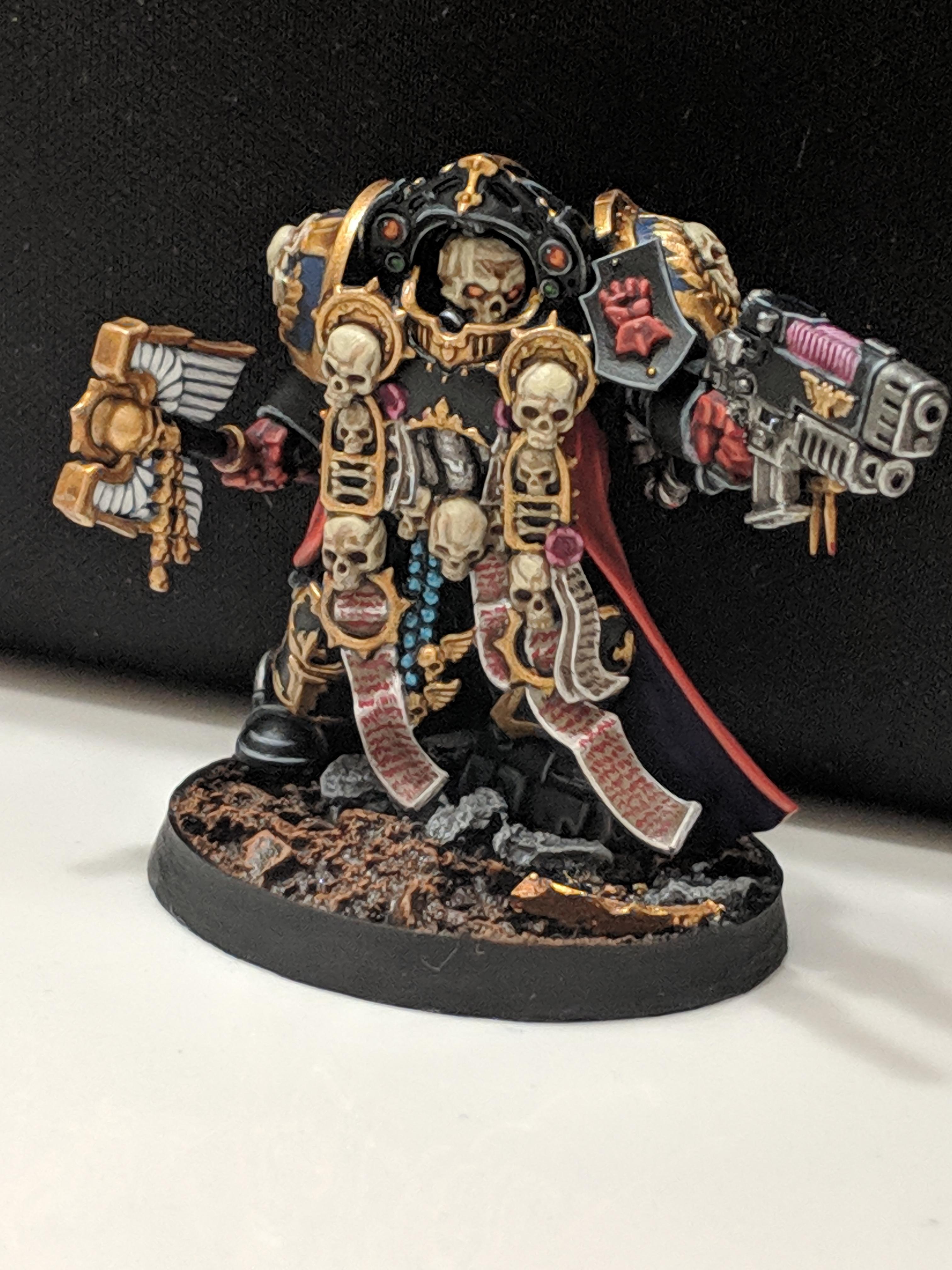 Chaplain, Crimson Fists, Space Marines, Terminator Armor