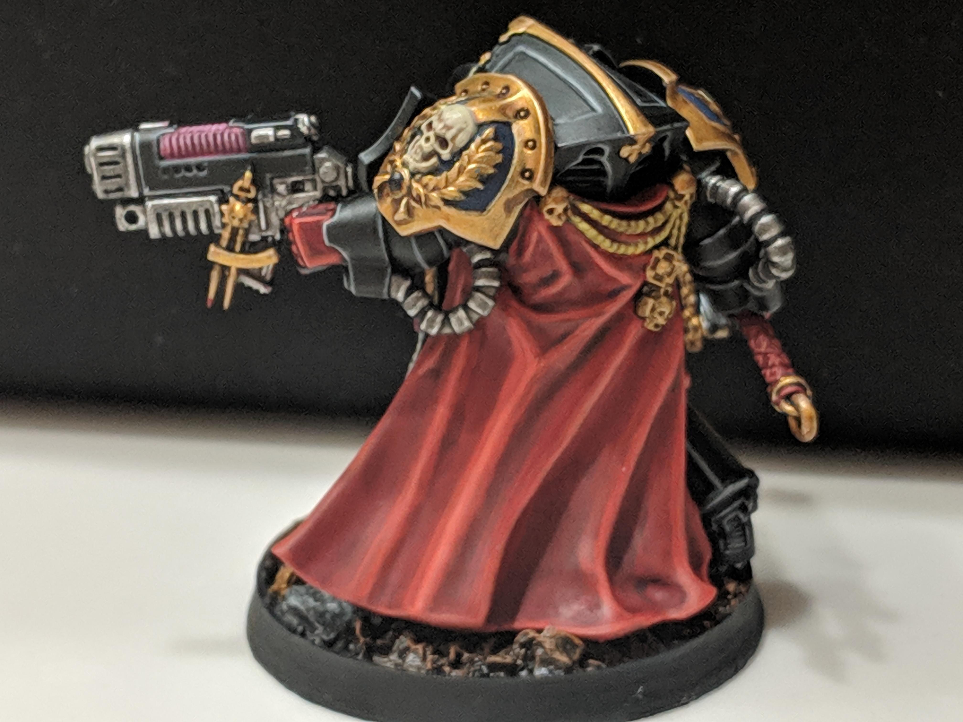 Chaplain, Crimson Fists, Space Marines, Terminator Armor