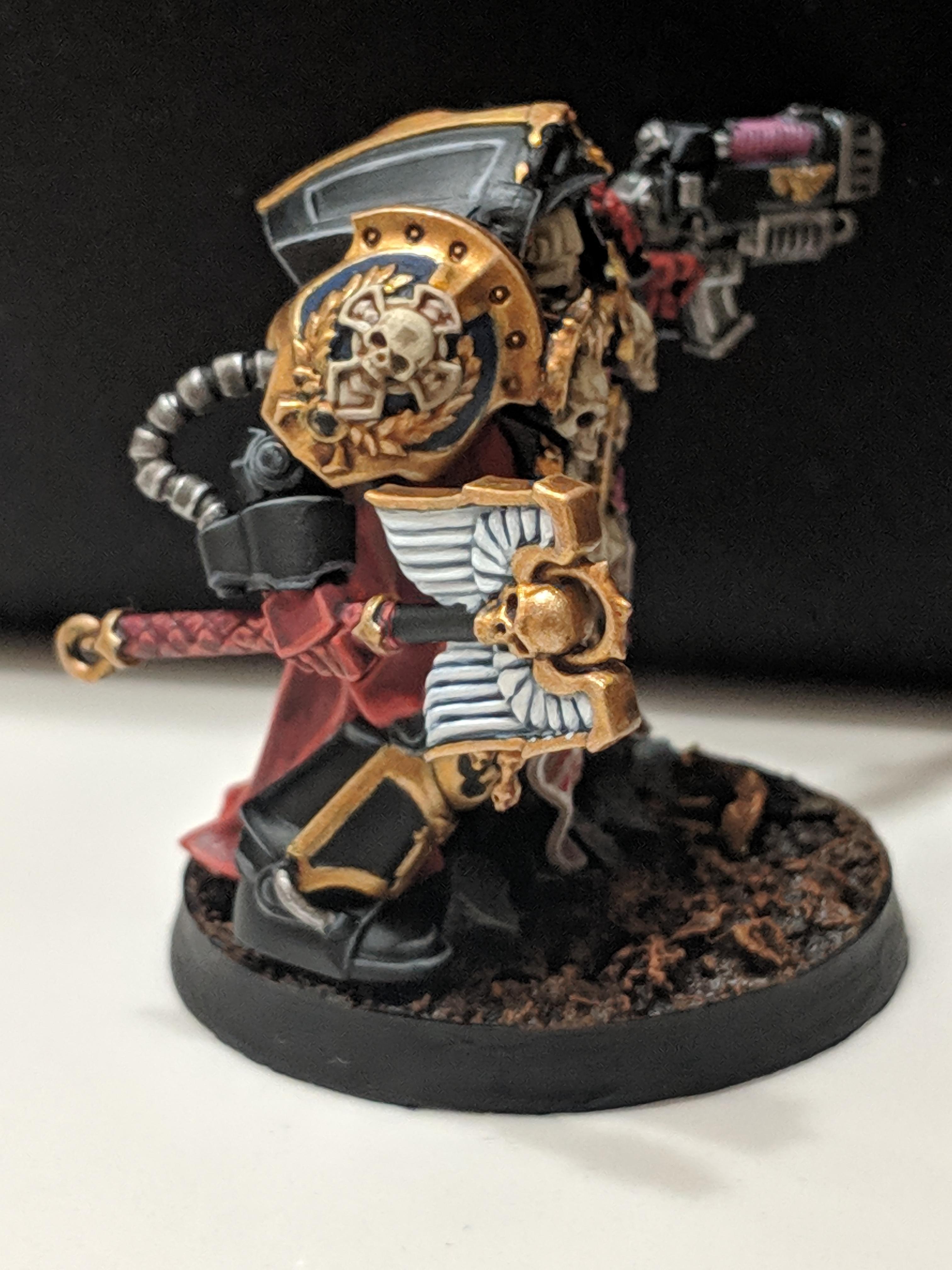 Chaplain, Crimson Fists, Space Marines, Terminator Armor