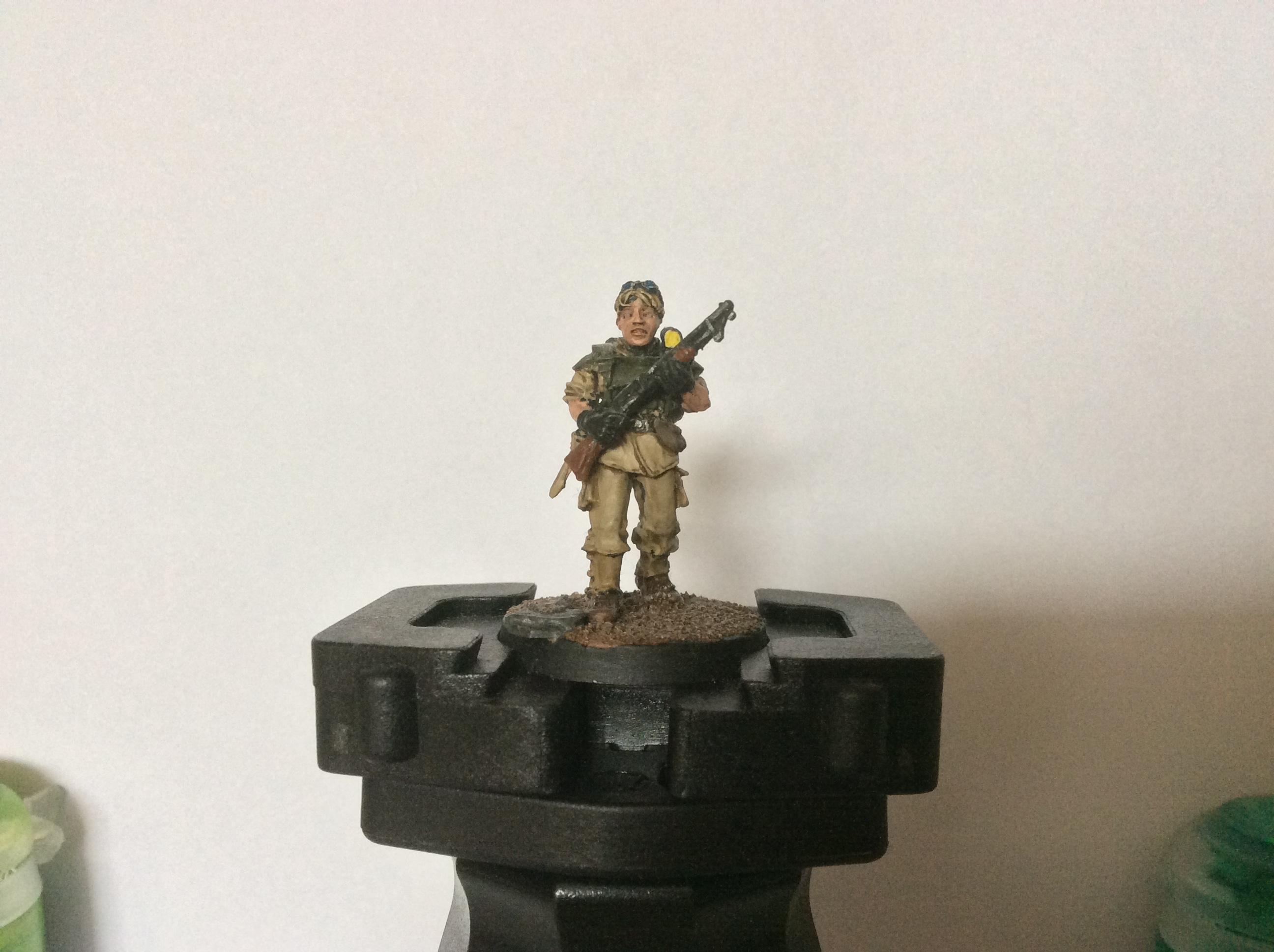 Astra Militarum, Female, Grrrl, Imperial Guard, Minervan Guard, Shotgun, Veteran, Victoria Miniatures, Warhammer 40,000