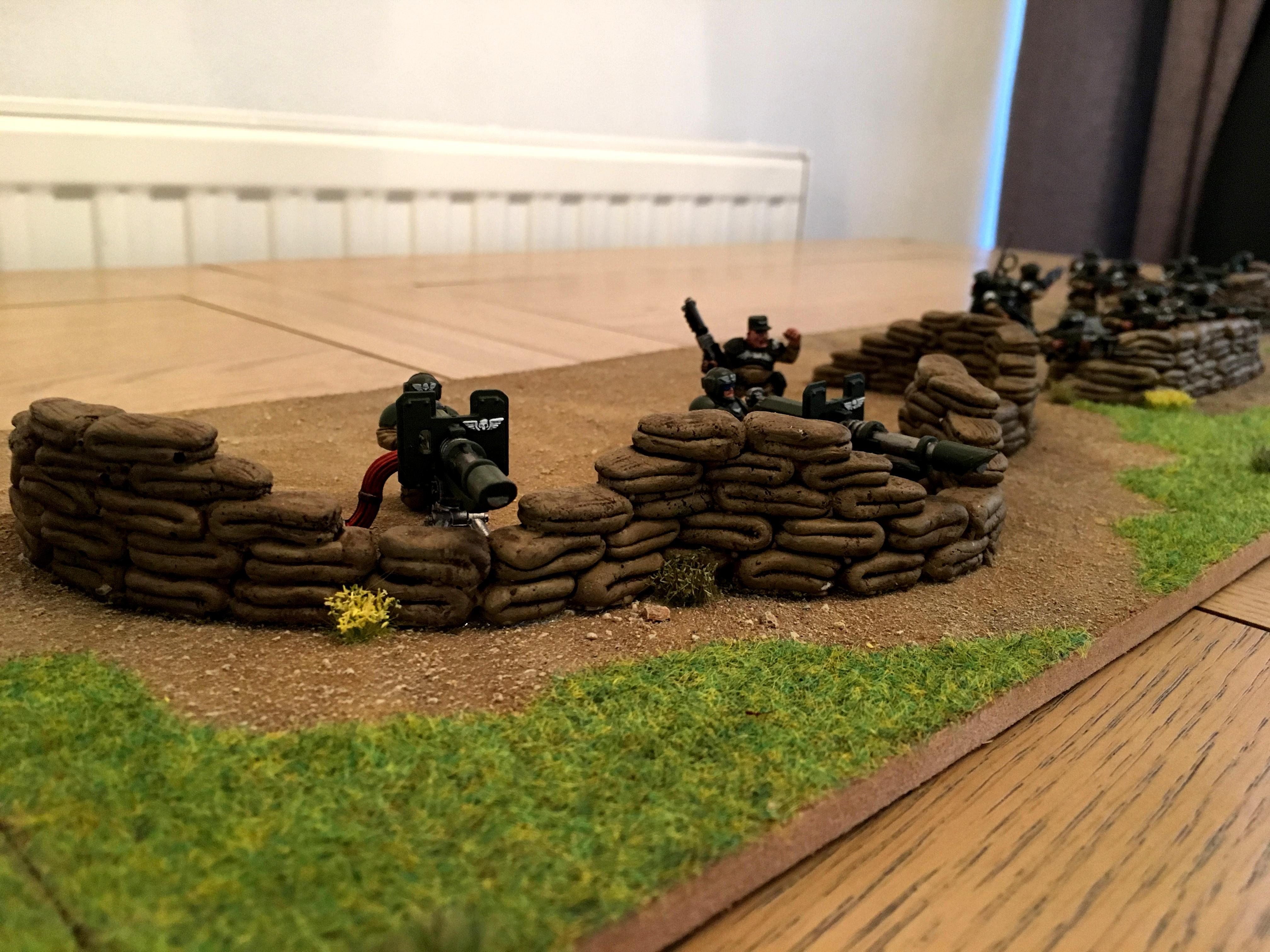 Astra Militarum, Cadians, Diorama, Fortification, Heavy Weapon, Imperial Guard, Infantry, Terrain