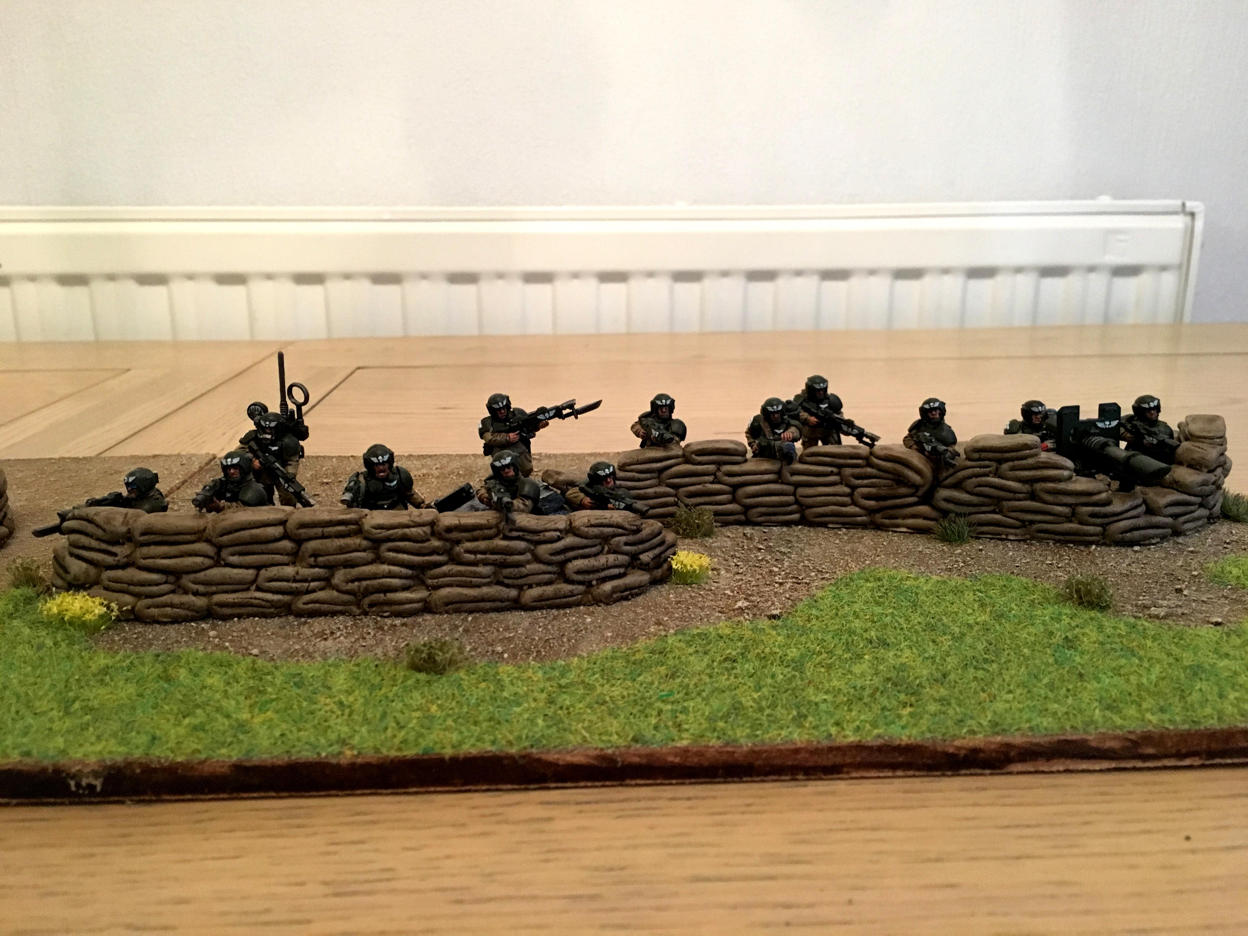 Astra Militarum, Cadians, Diorama, Fortification, Heavy Weapon, Imperial Guard, Infantry, Terrain