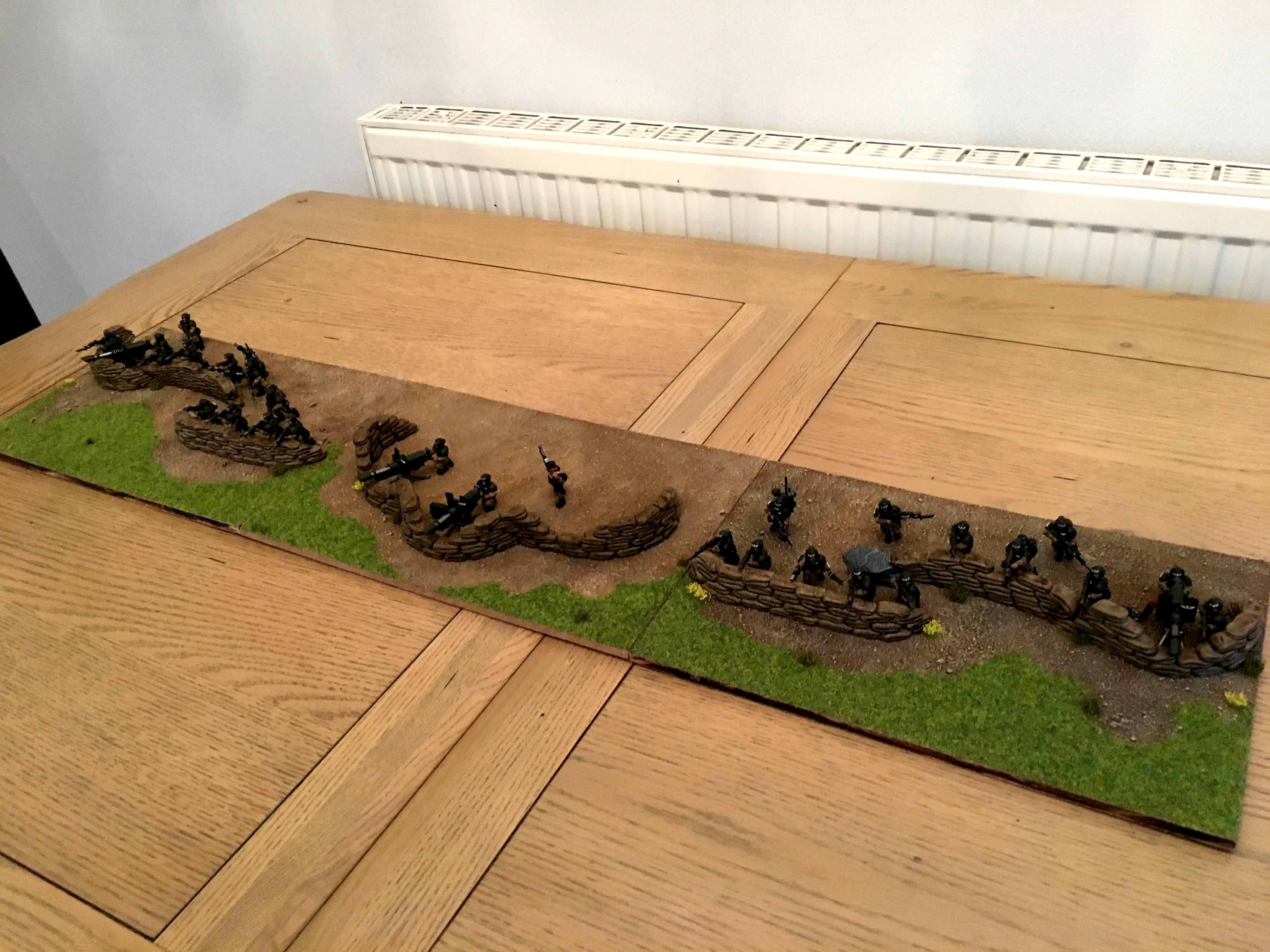 Astra Militarum, Cadians, Diorama, Fortification, Heavy Weapon, Imperial Guard, Infantry, Terrain