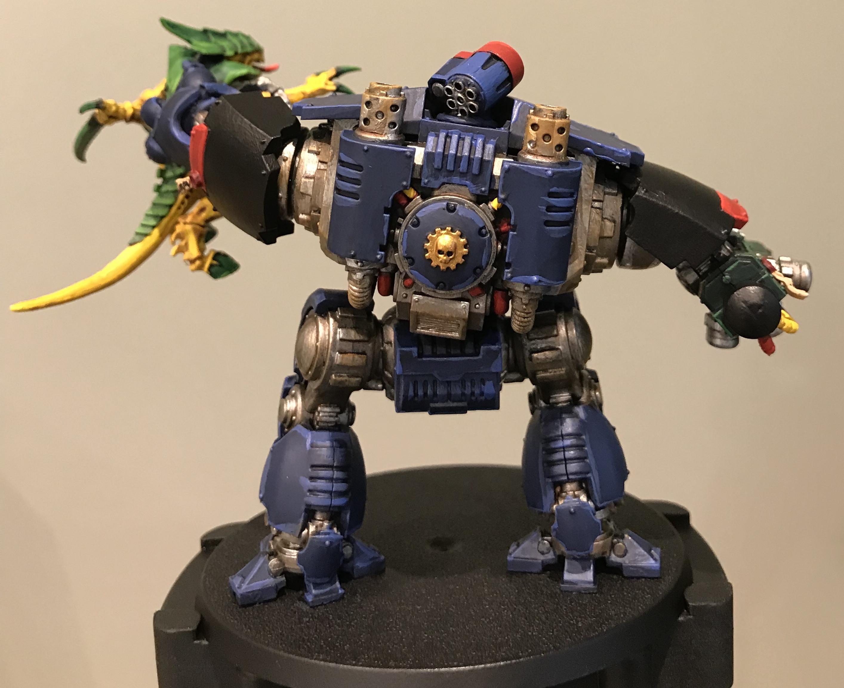 Night Ravens Redemptor lifting Tyranid Warrior Highlighted - back